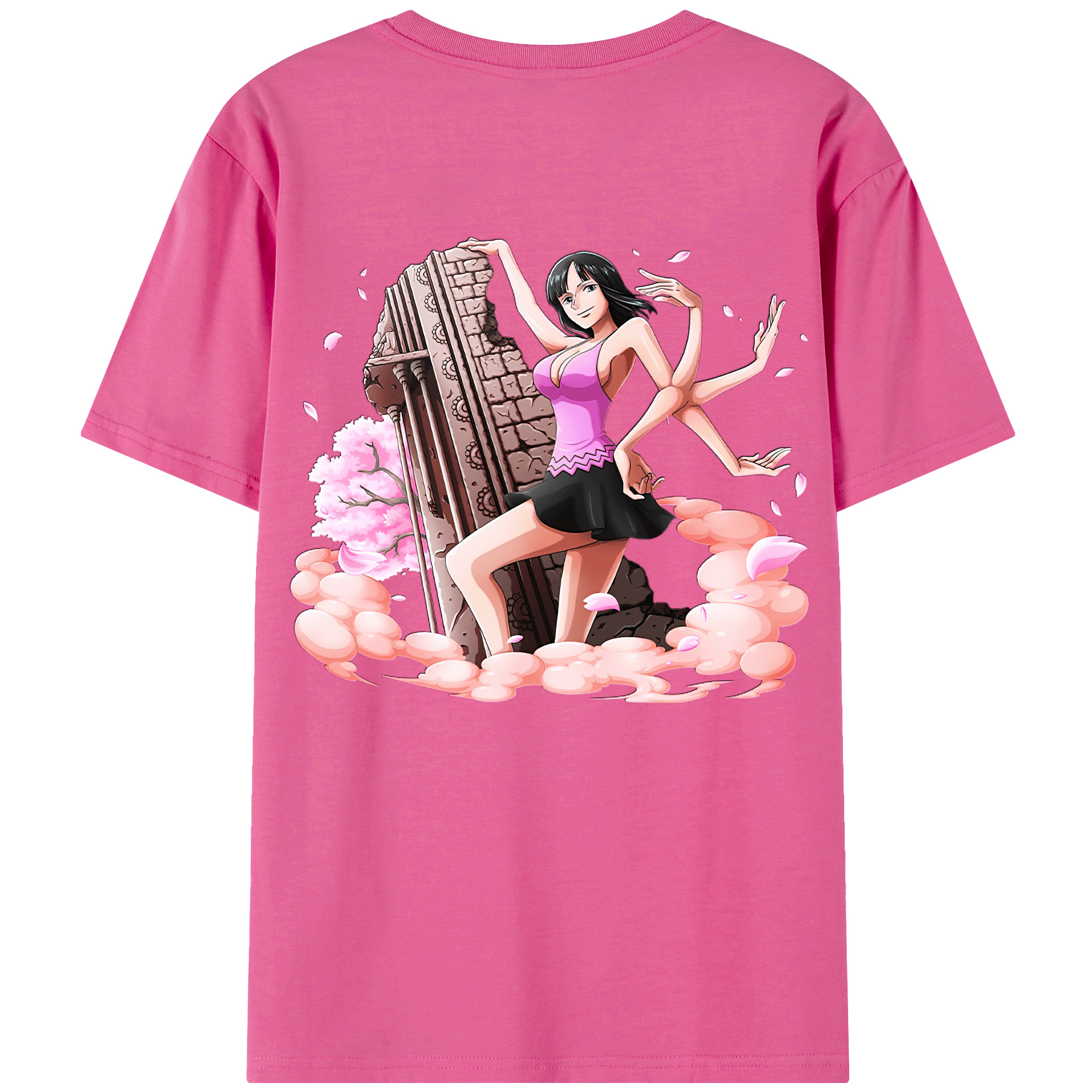 ワンピース ニコ・ロビン ONE PIECE Nico Robin レディース半袖Tシャツ(バックプリント)