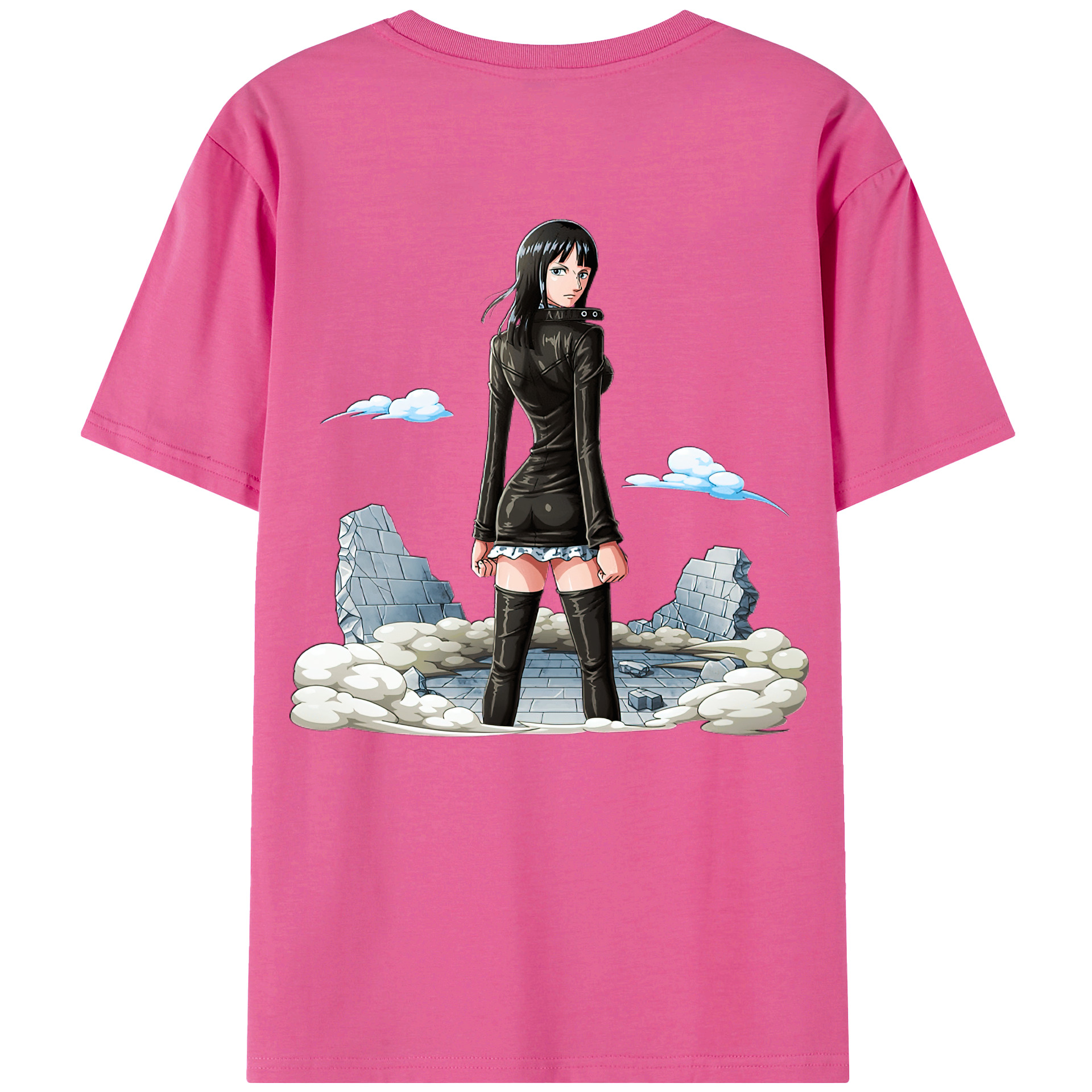 ワンピース ニコ・ロビン ONE PIECE Nico Robin レディース半袖Tシャツ(バックプリント)
