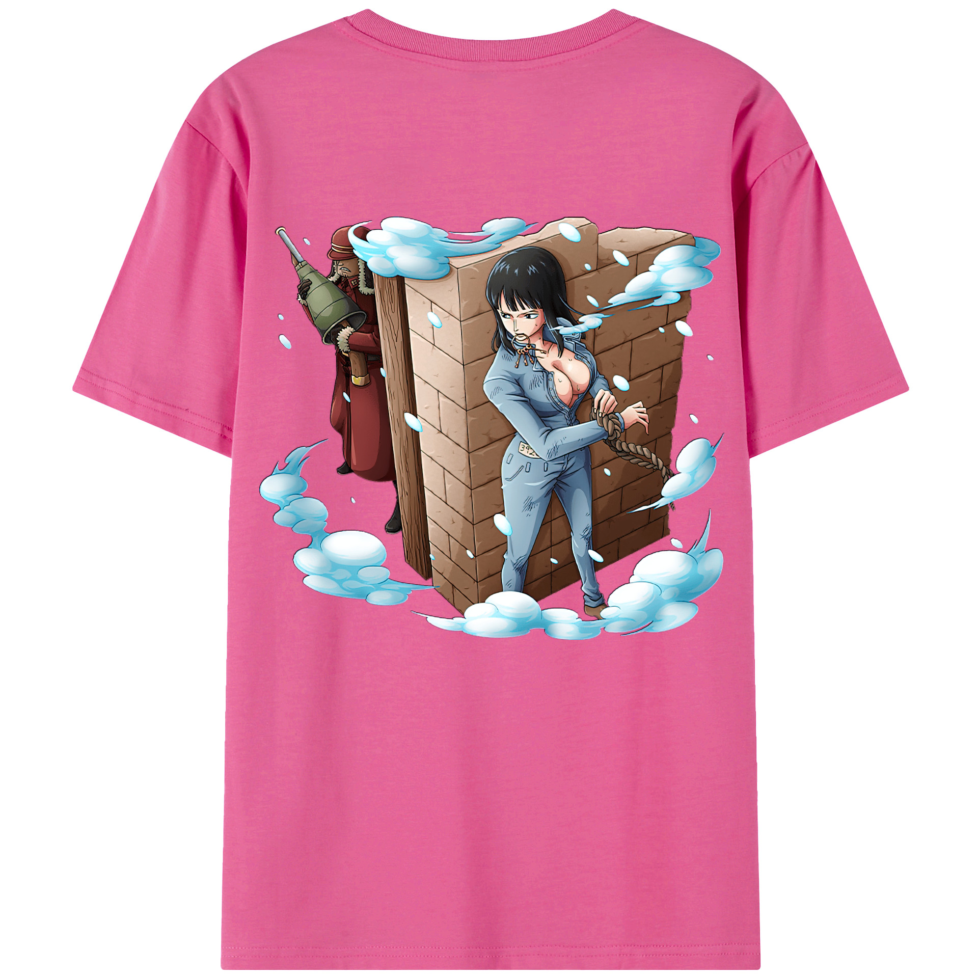 ワンピース ニコ・ロビン ONE PIECE Nico Robin レディース半袖Tシャツ(バックプリント)