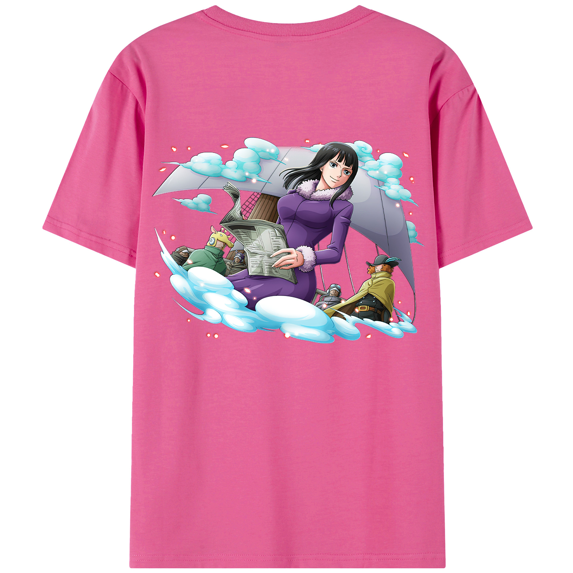 ワンピース ニコ・ロビン ONE PIECE Nico Robin レディース半袖Tシャツ(バックプリント)