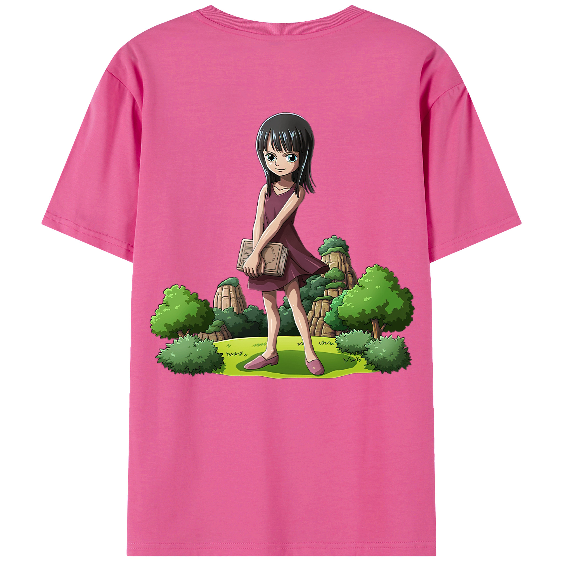 ワンピース ニコ・ロビン ONE PIECE Nico Robin レディース半袖Tシャツ(バックプリント)