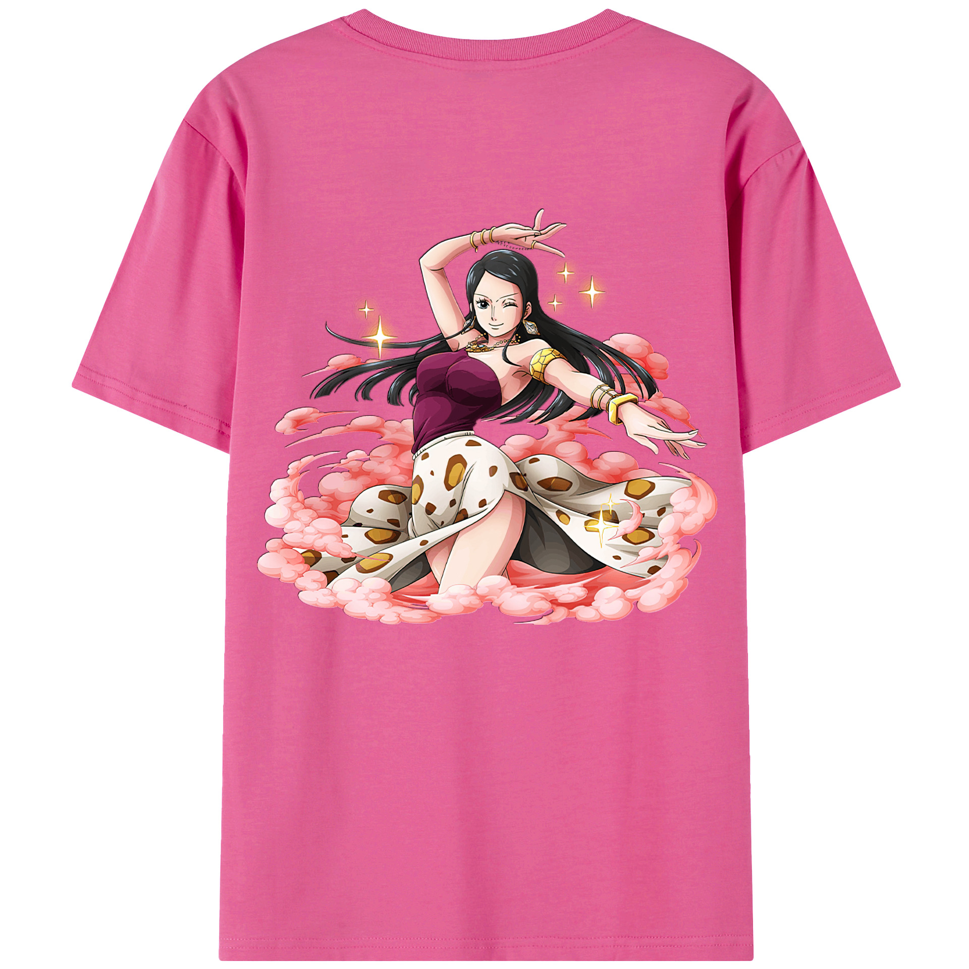 ワンピース ニコ・ロビン ONE PIECE Nico Robin レディース半袖Tシャツ(バックプリント)