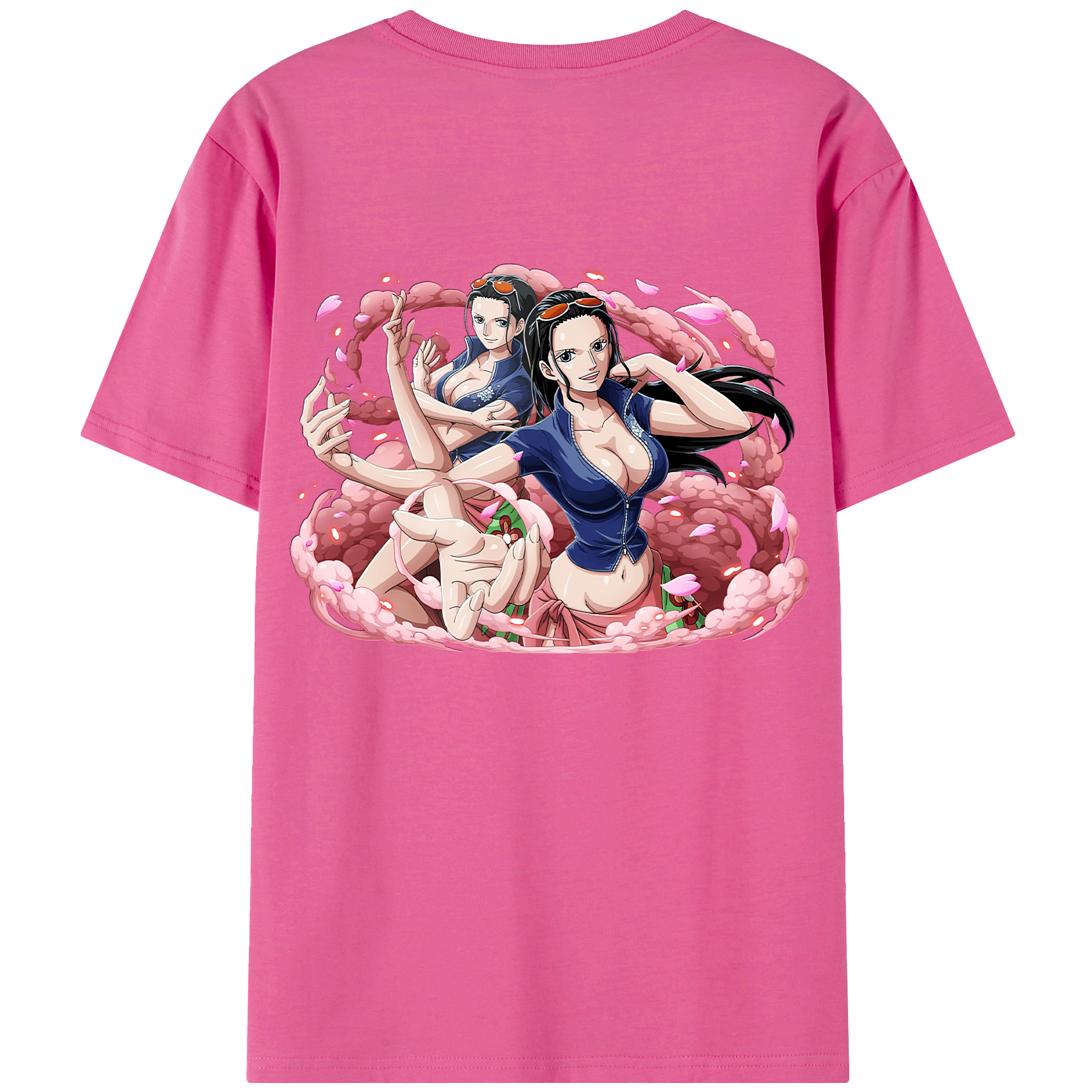 ワンピース ニコ・ロビン ONE PIECE Nico Robin レディース半袖Tシャツ(バックプリント)