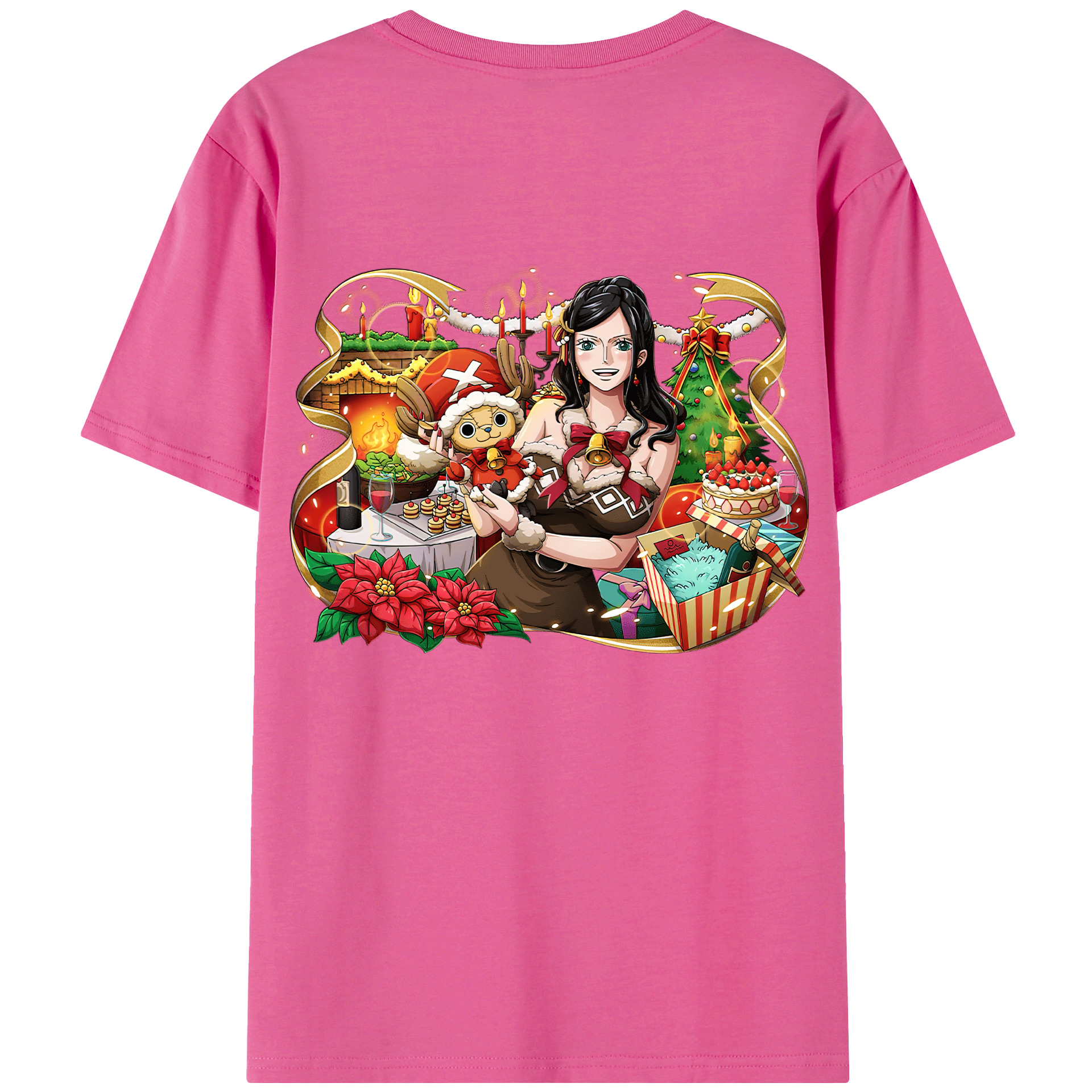ワンピース ニコ・ロビン ONE PIECE Nico Robin レディース半袖Tシャツ(バックプリント)