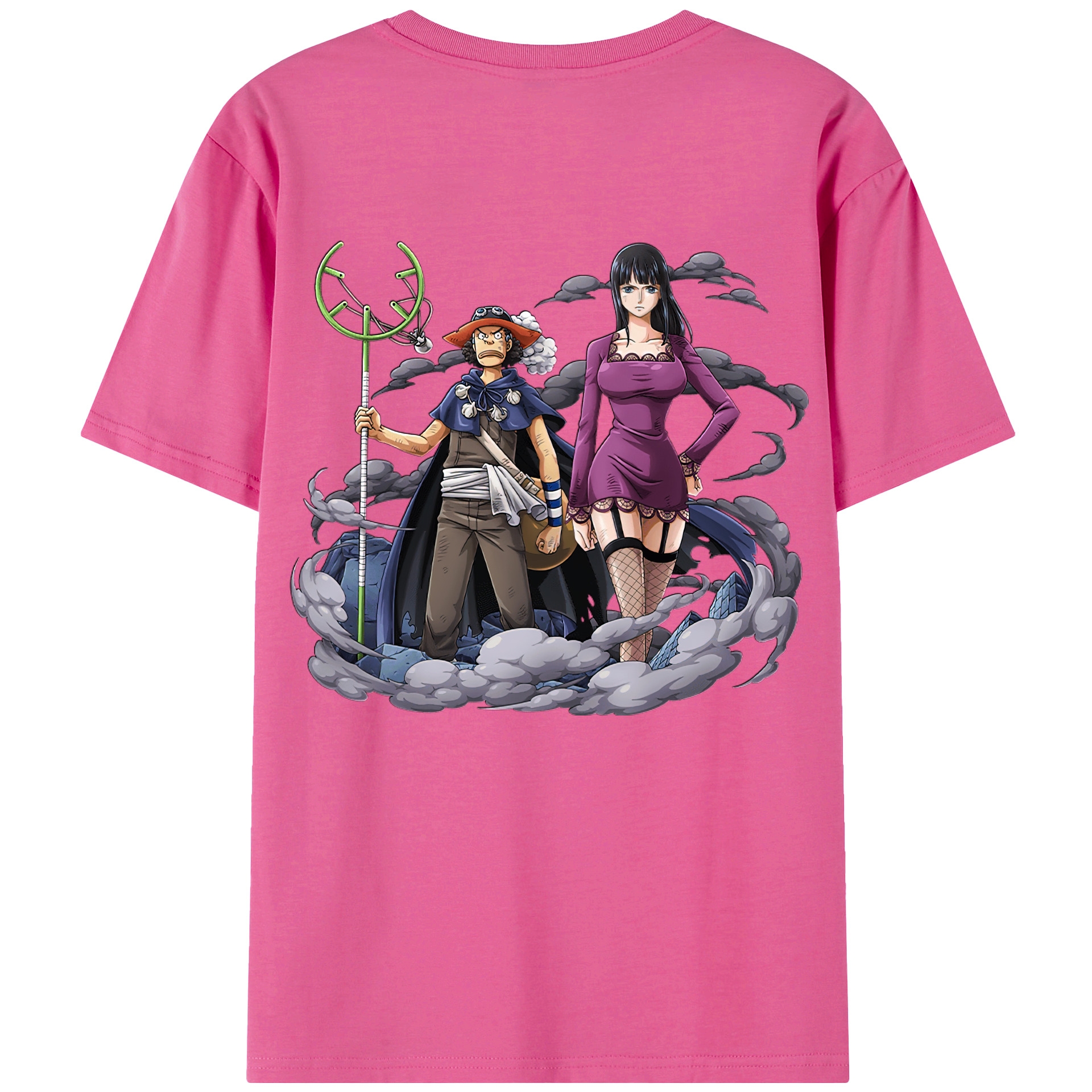 ワンピース ニコ・ロビン ONE PIECE Nico Robin レディース半袖Tシャツ(バックプリント)