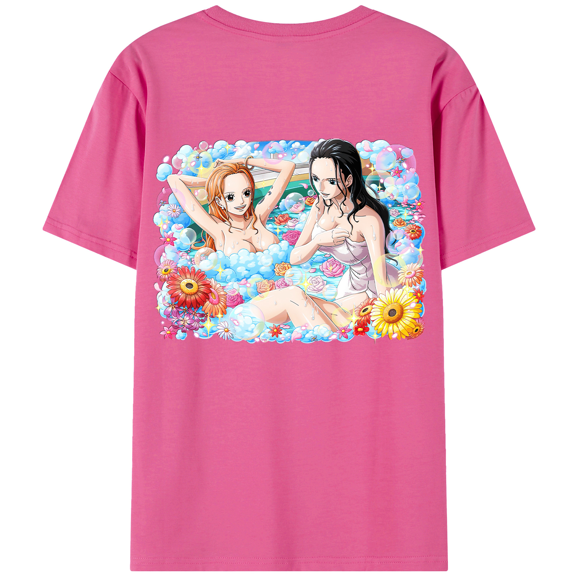 ワンピース ニコ・ロビン ONE PIECE Nico Robin レディース半袖Tシャツ(バックプリント)