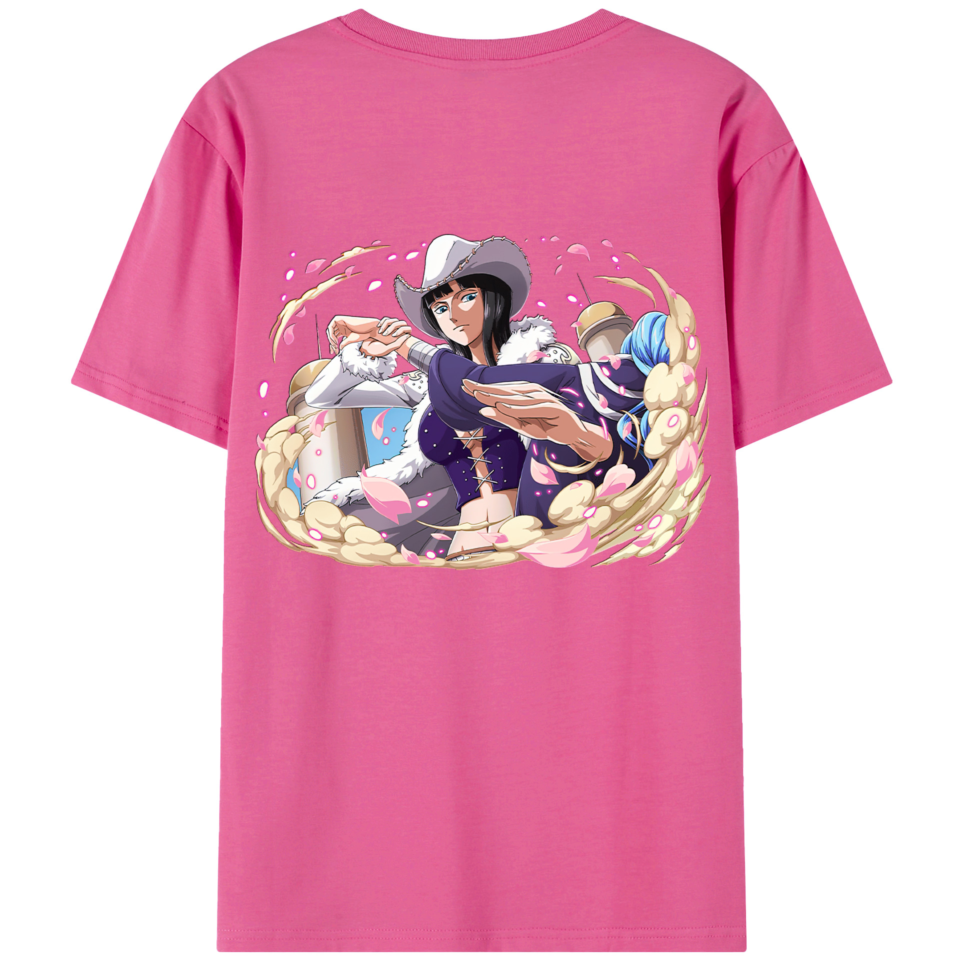 ワンピース ニコ・ロビン ONE PIECE Nico Robin レディース半袖Tシャツ(バックプリント)