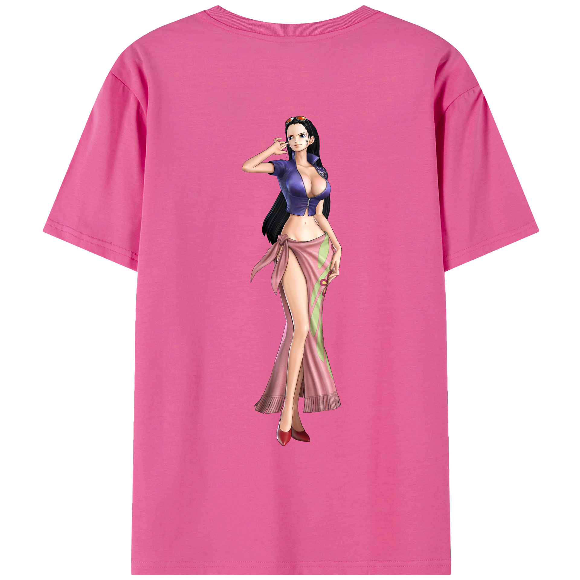 ワンピース ニコ・ロビン ONE PIECE Nico Robin レディース半袖Tシャツ(バックプリント)