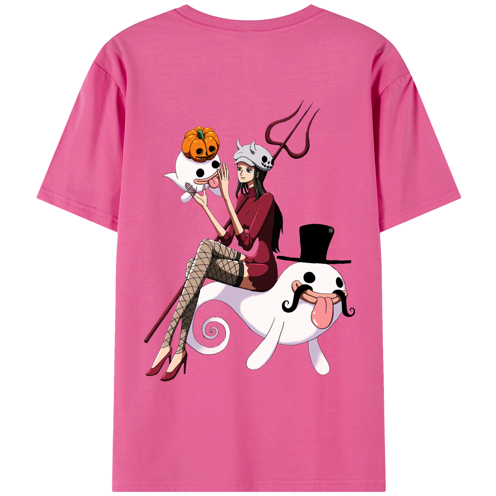ワンピース ニコ・ロビン ONE PIECE Nico Robin レディース半袖Tシャツ(バックプリント)