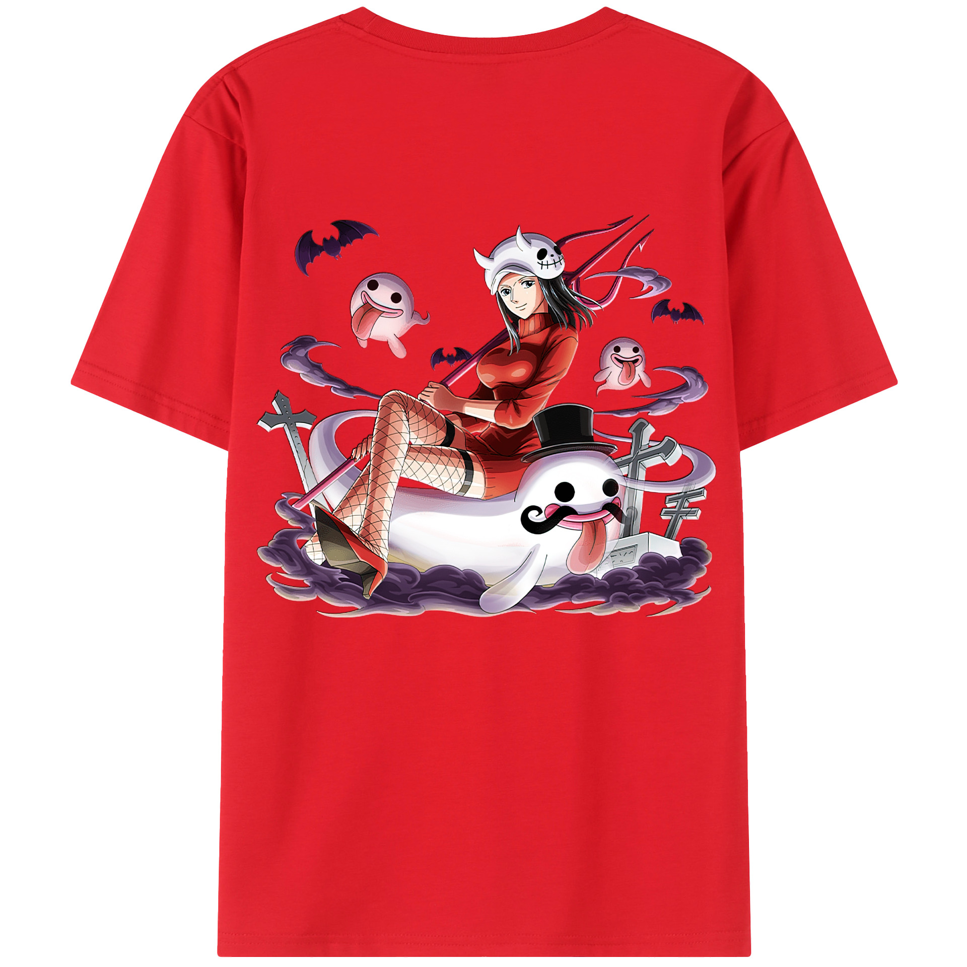 ワンピース ニコ・ロビン ONE PIECE Nico Robin レディース半袖Tシャツ(バックプリント)