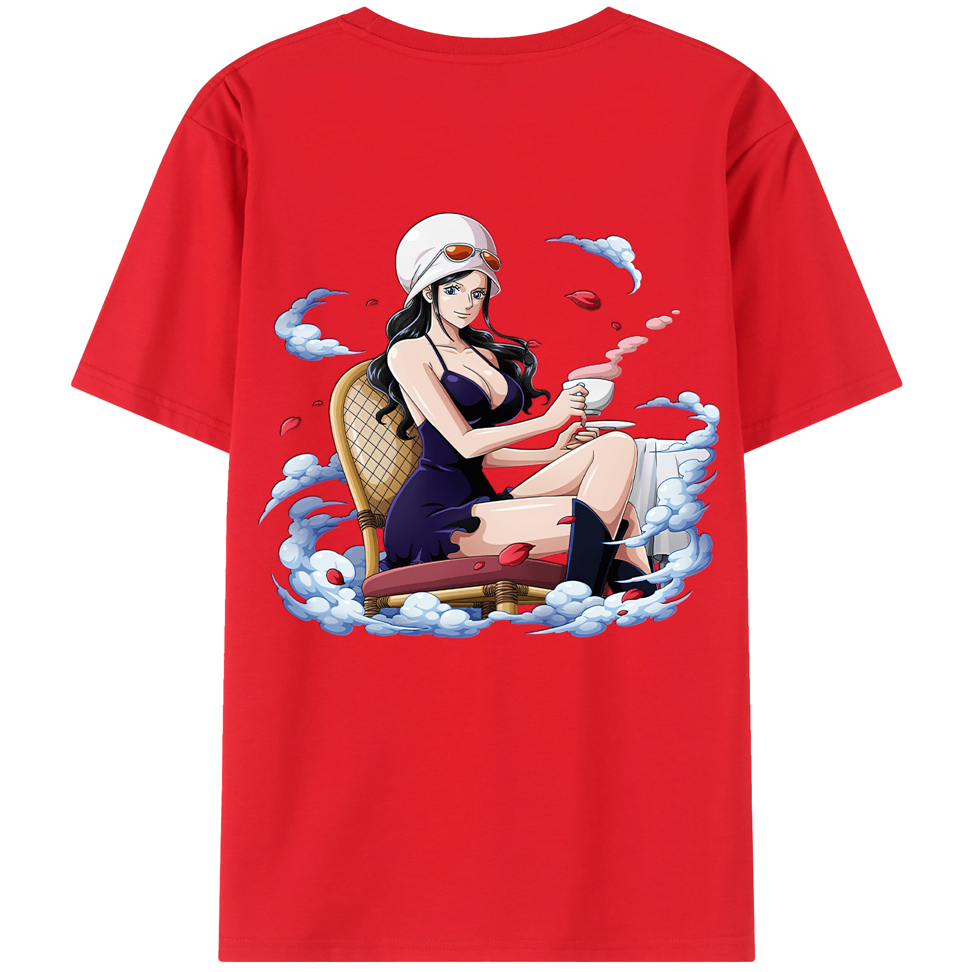 ワンピース ニコ・ロビン ONE PIECE Nico Robin レディース半袖Tシャツ(バックプリント)