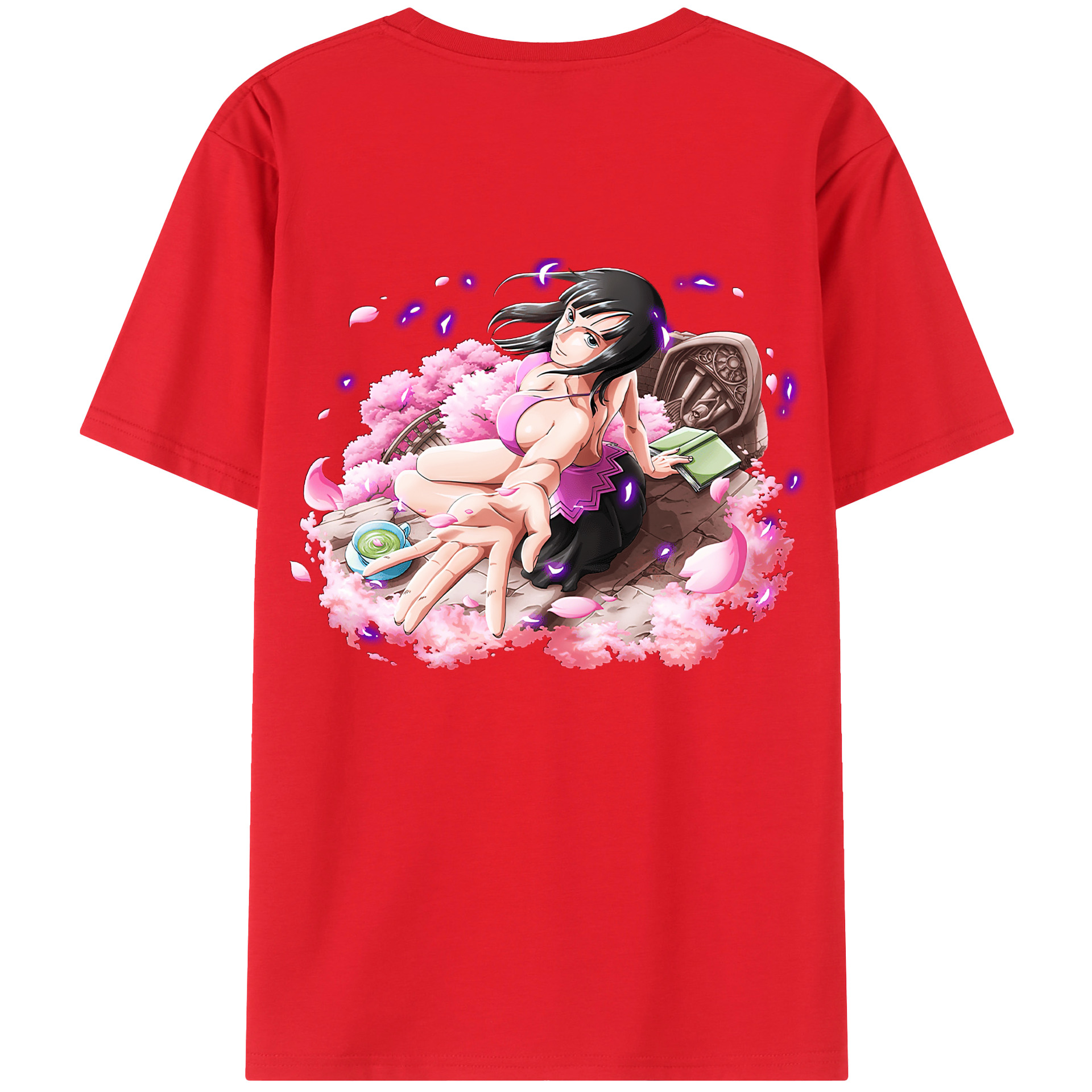 ワンピース ニコ・ロビン ONE PIECE Nico Robin レディース半袖Tシャツ(バックプリント)