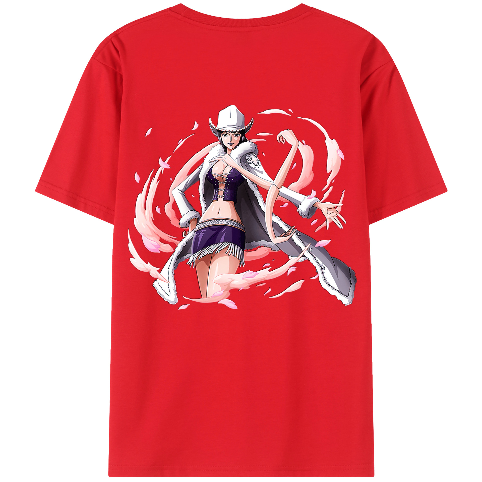 ワンピース ニコ・ロビン ONE PIECE Nico Robin レディース半袖Tシャツ(バックプリント)