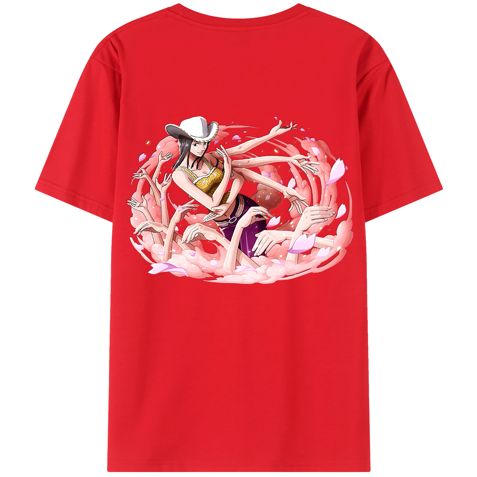 ワンピース ニコ・ロビン ONE PIECE Nico Robin レディース半袖Tシャツ(バックプリント)