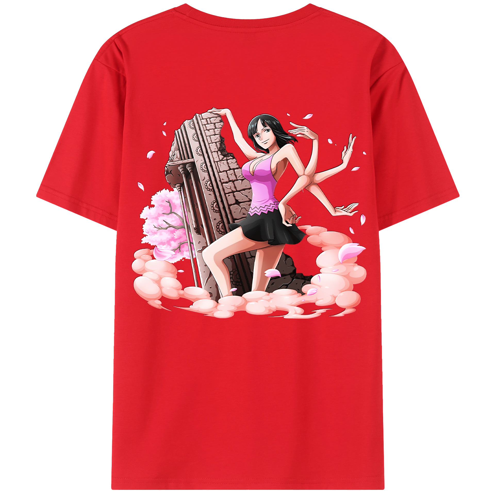 ワンピース ニコ・ロビン ONE PIECE Nico Robin レディース半袖Tシャツ(バックプリント)