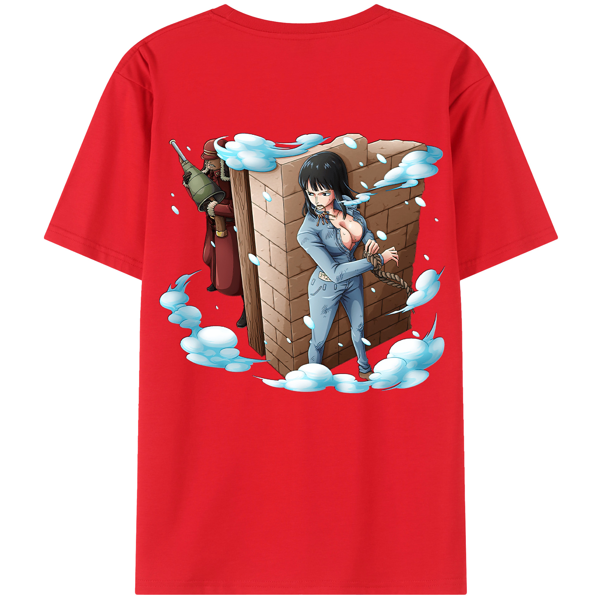 ワンピース ニコ・ロビン ONE PIECE Nico Robin レディース半袖Tシャツ(バックプリント)