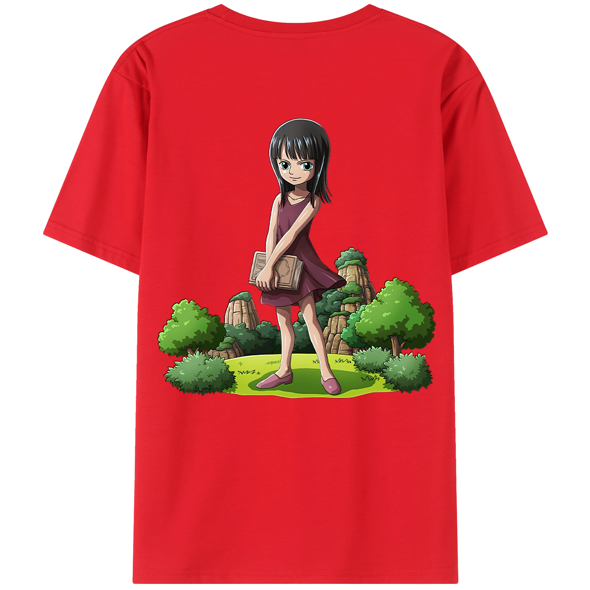 ワンピース ニコ・ロビン ONE PIECE Nico Robin レディース半袖Tシャツ(バックプリント)