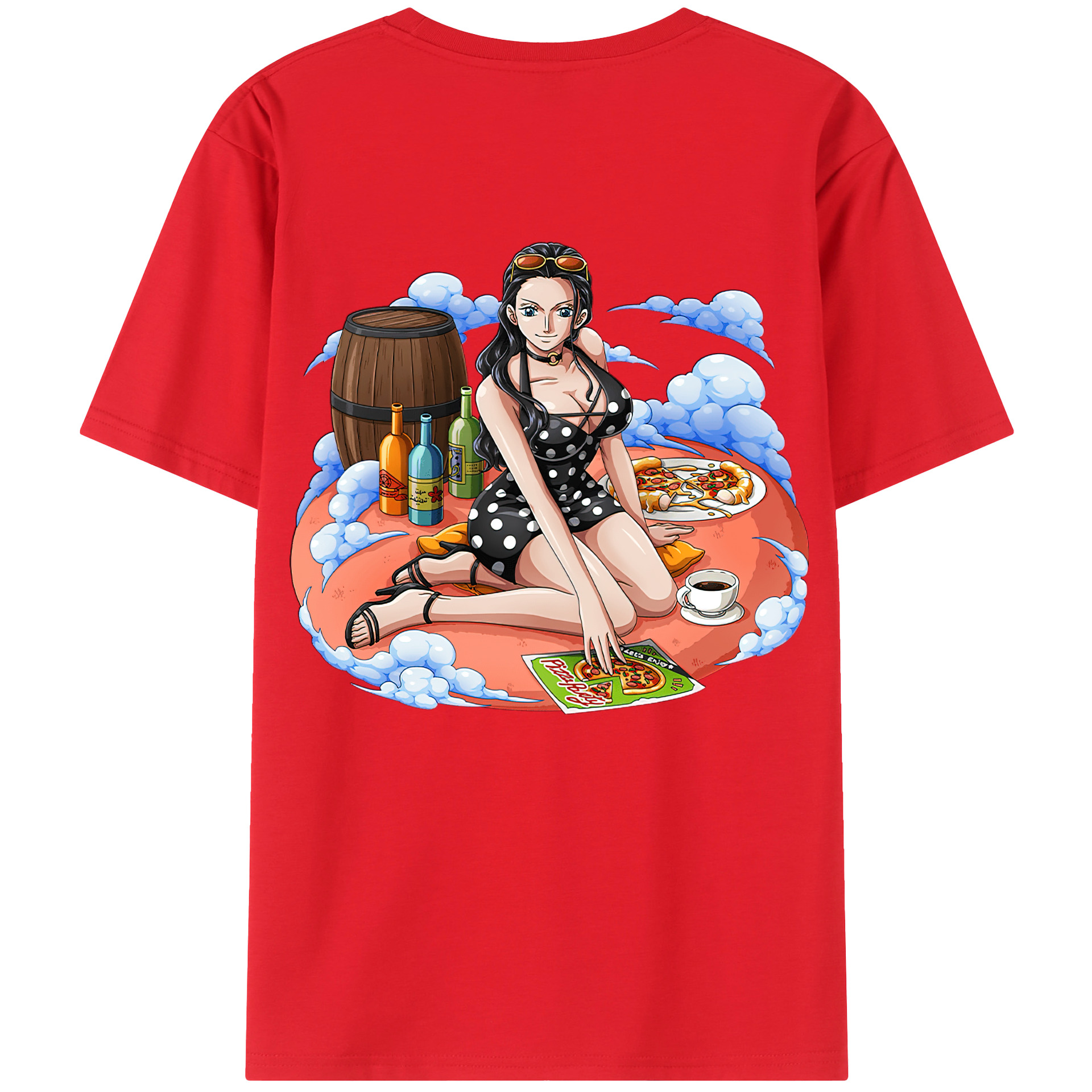 ワンピース ニコ・ロビン ONE PIECE Nico Robin レディース半袖Tシャツ(バックプリント)