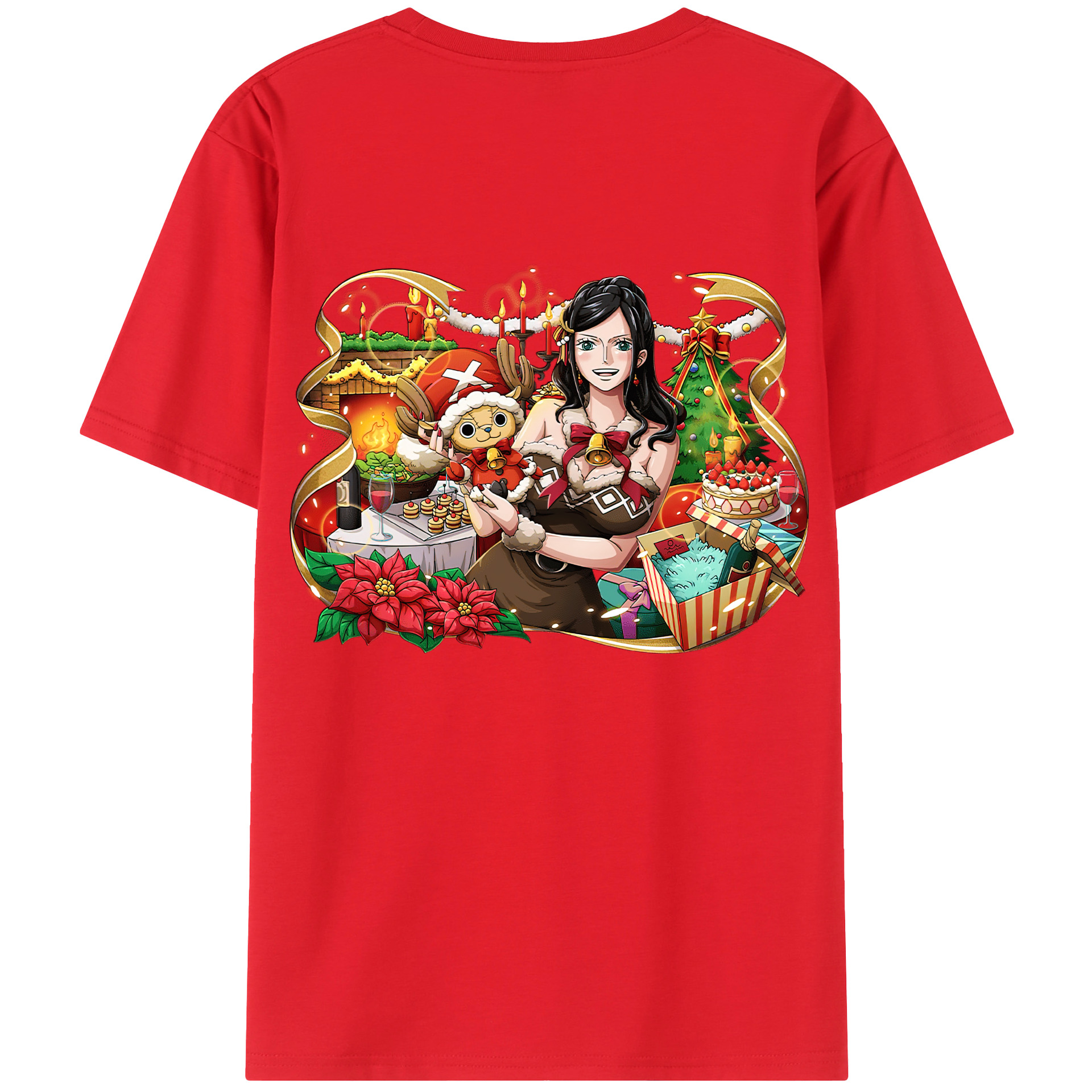 ワンピース ニコ・ロビン ONE PIECE Nico Robin レディース半袖Tシャツ(バックプリント)