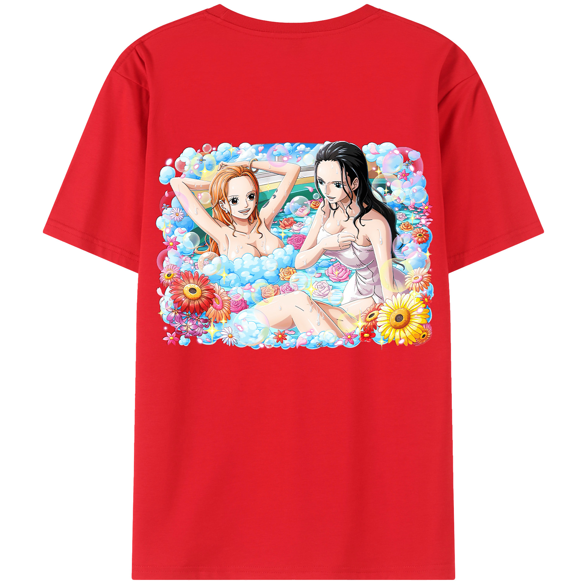 ワンピース ニコ・ロビン ONE PIECE Nico Robin レディース半袖Tシャツ(バックプリント)