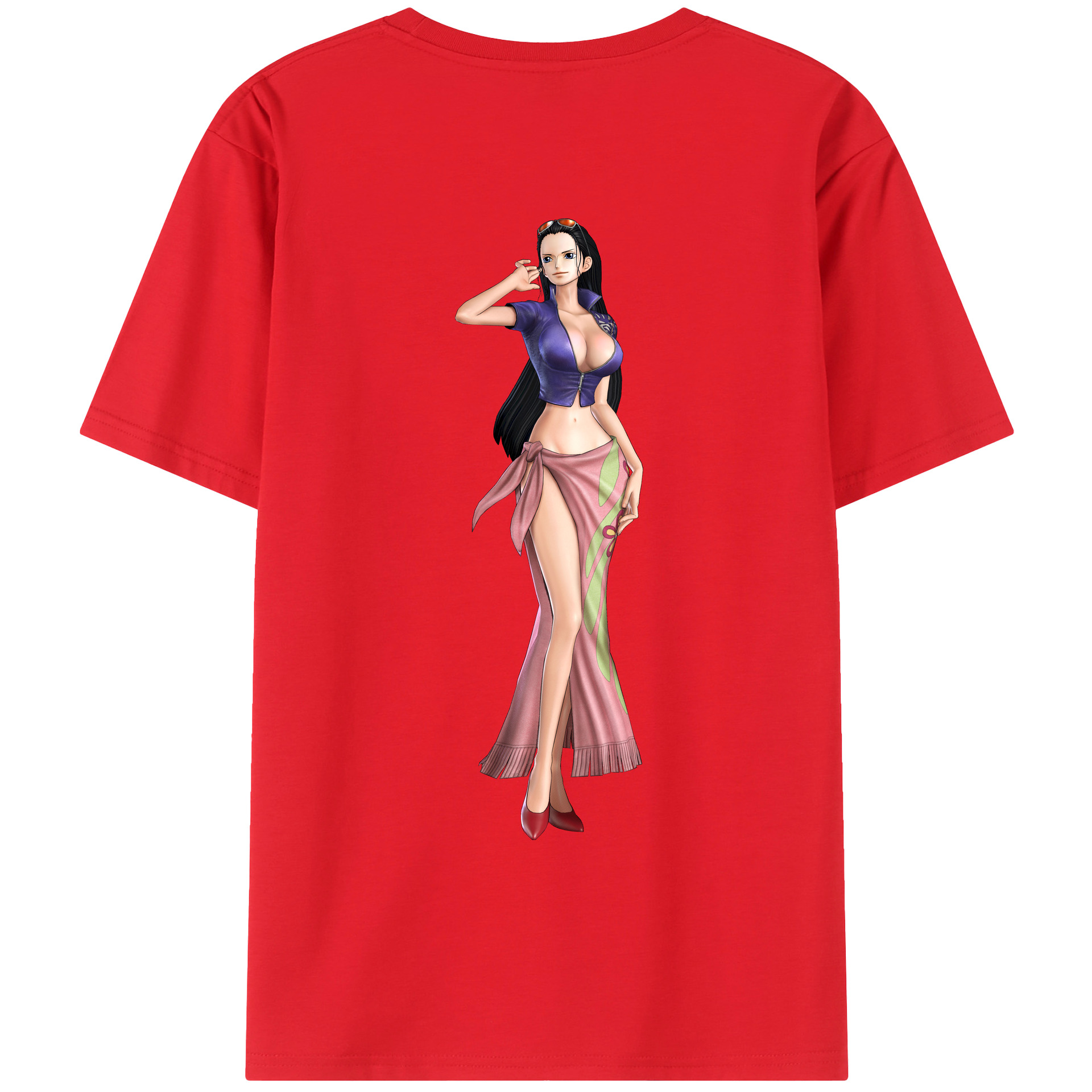 ワンピース ニコ・ロビン ONE PIECE Nico Robin レディース半袖Tシャツ(バックプリント)