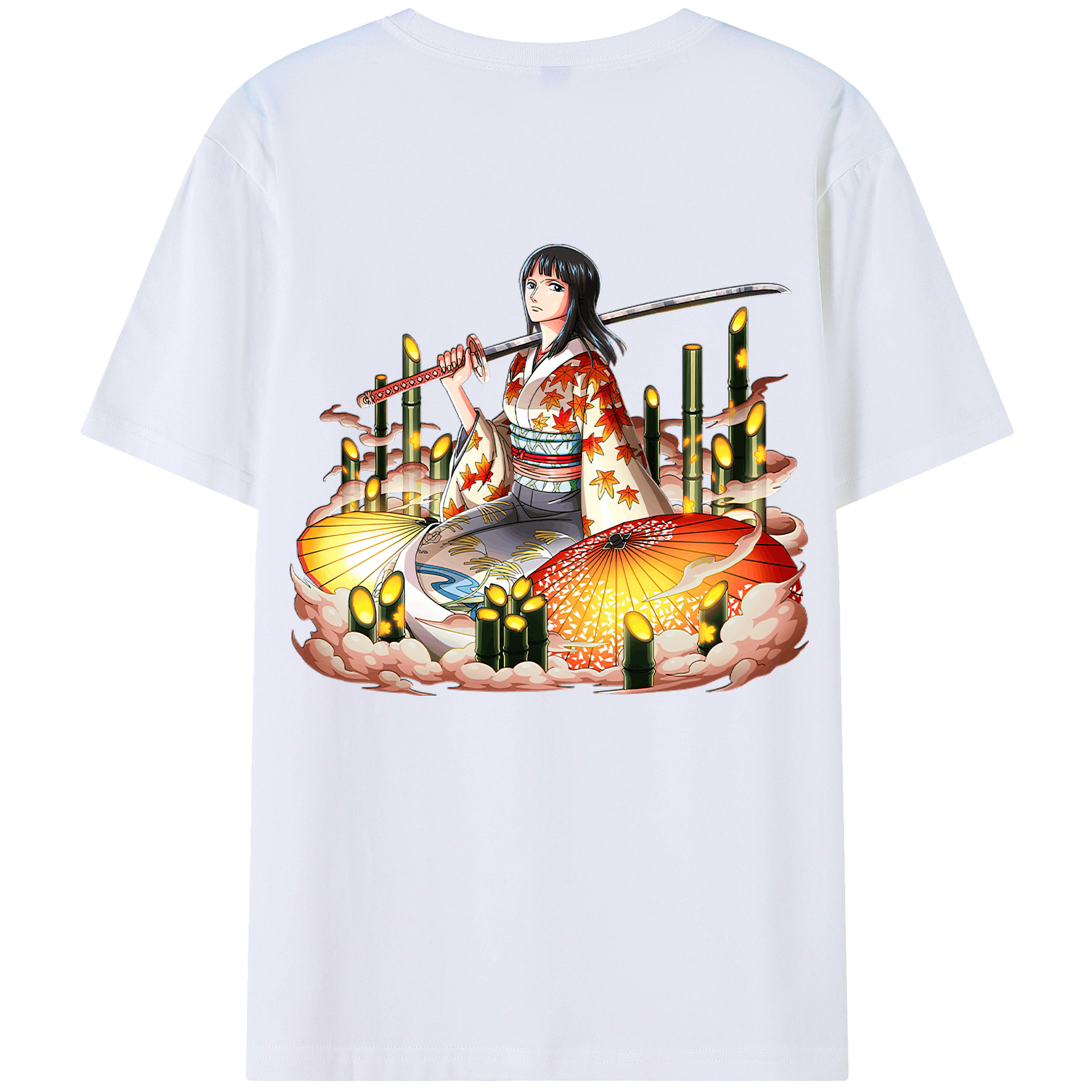 （画像用） ワンピース ニコ・ロビン ONE PIECE Nico Robin レディース半袖Tシャツ(バックプリント)