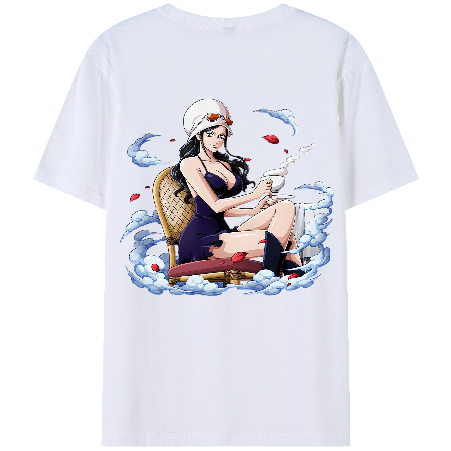 （画像用） ワンピース ニコ・ロビン ONE PIECE Nico Robin レディース半袖Tシャツ(バックプリント)