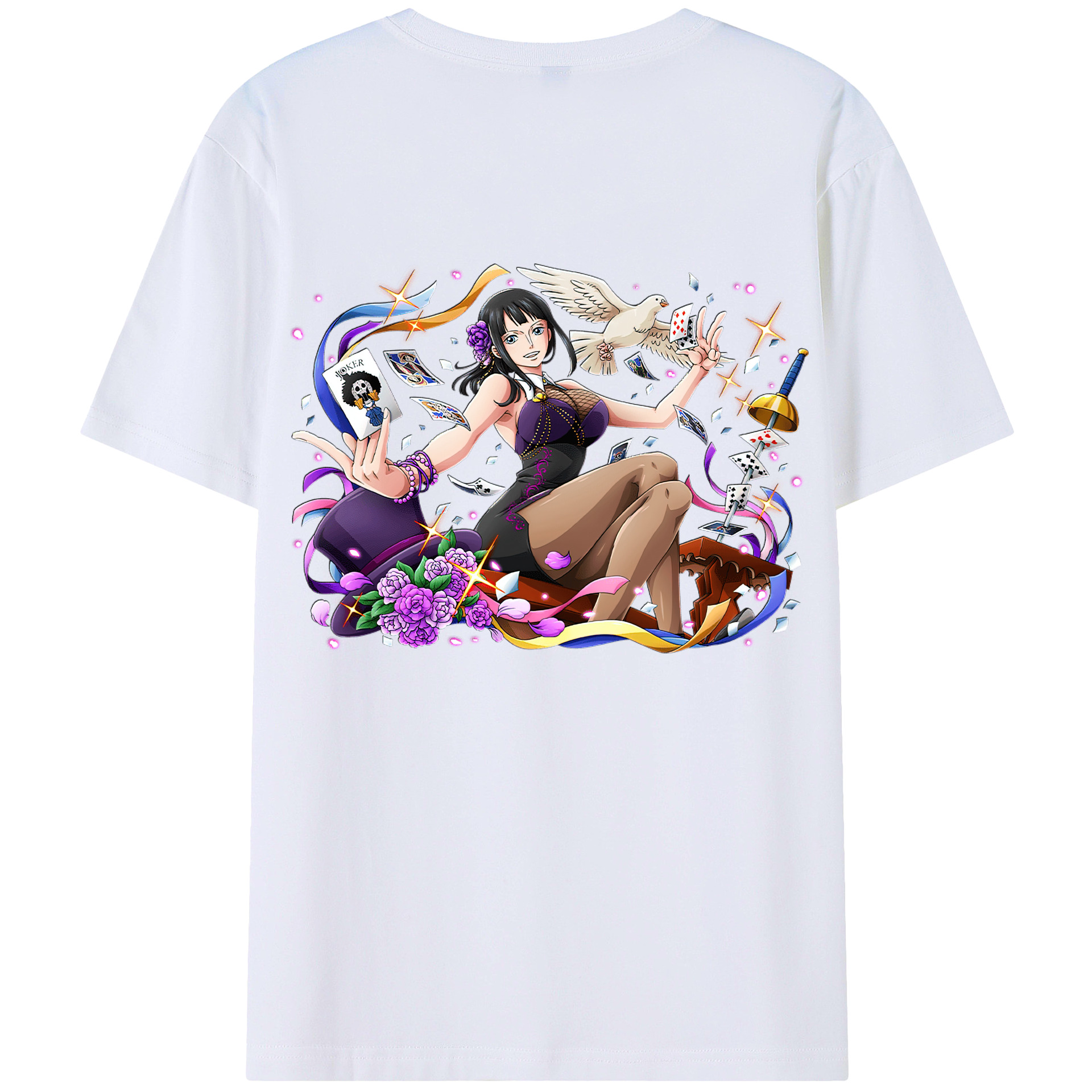 （画像用） ワンピース ニコ・ロビン ONE PIECE Nico Robin レディース半袖Tシャツ(バックプリント)