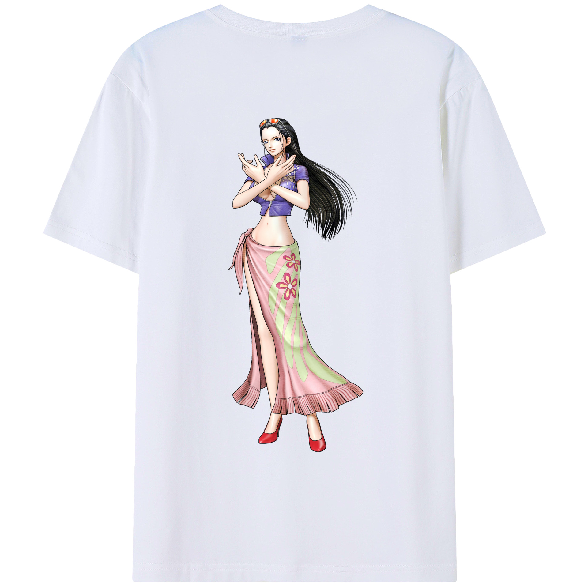 （画像用） ワンピース ニコ・ロビン ONE PIECE Nico Robin レディース半袖Tシャツ(バックプリント)