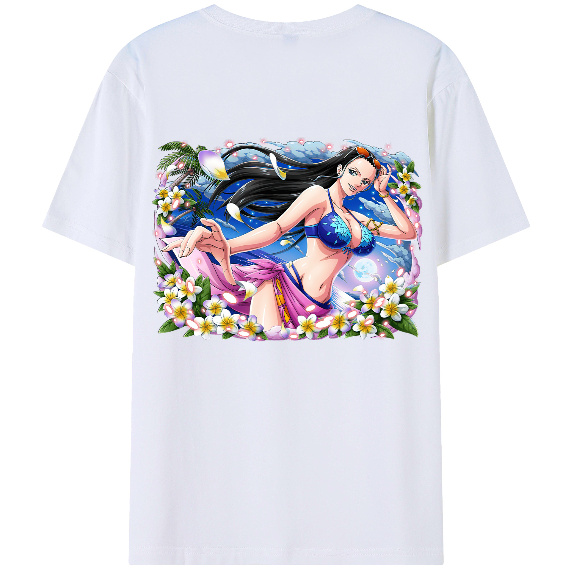 （画像用） ワンピース ニコ・ロビン ONE PIECE Nico Robin レディース半袖Tシャツ(バックプリント)