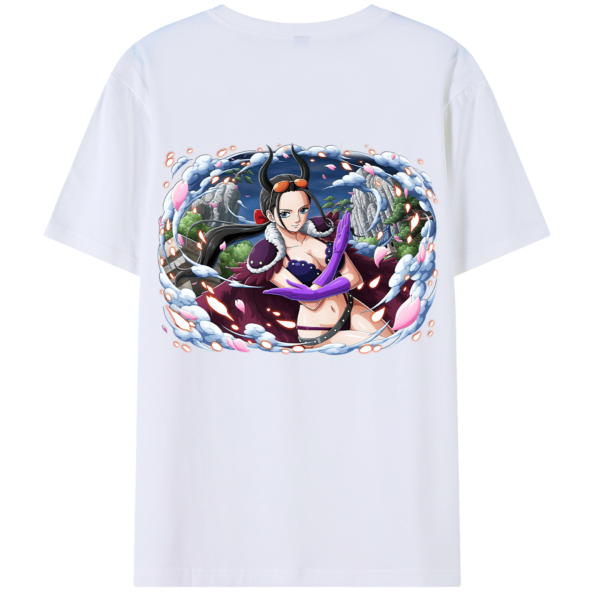 （画像用） ワンピース ニコ・ロビン ONE PIECE Nico Robin レディース半袖Tシャツ(バックプリント)