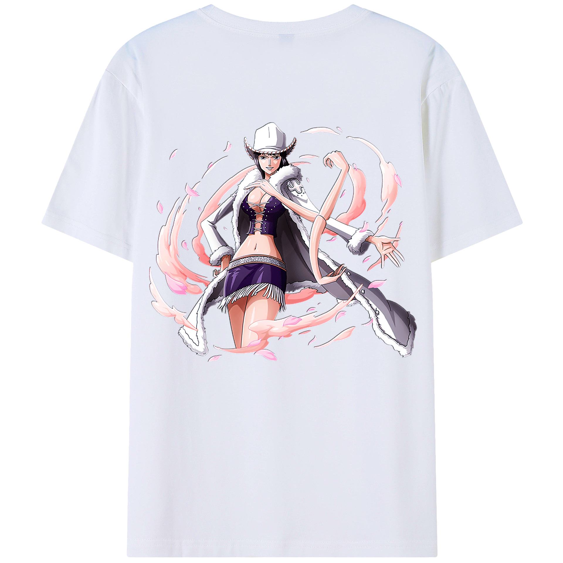 （画像用） ワンピース ニコ・ロビン ONE PIECE Nico Robin レディース半袖Tシャツ(バックプリント)