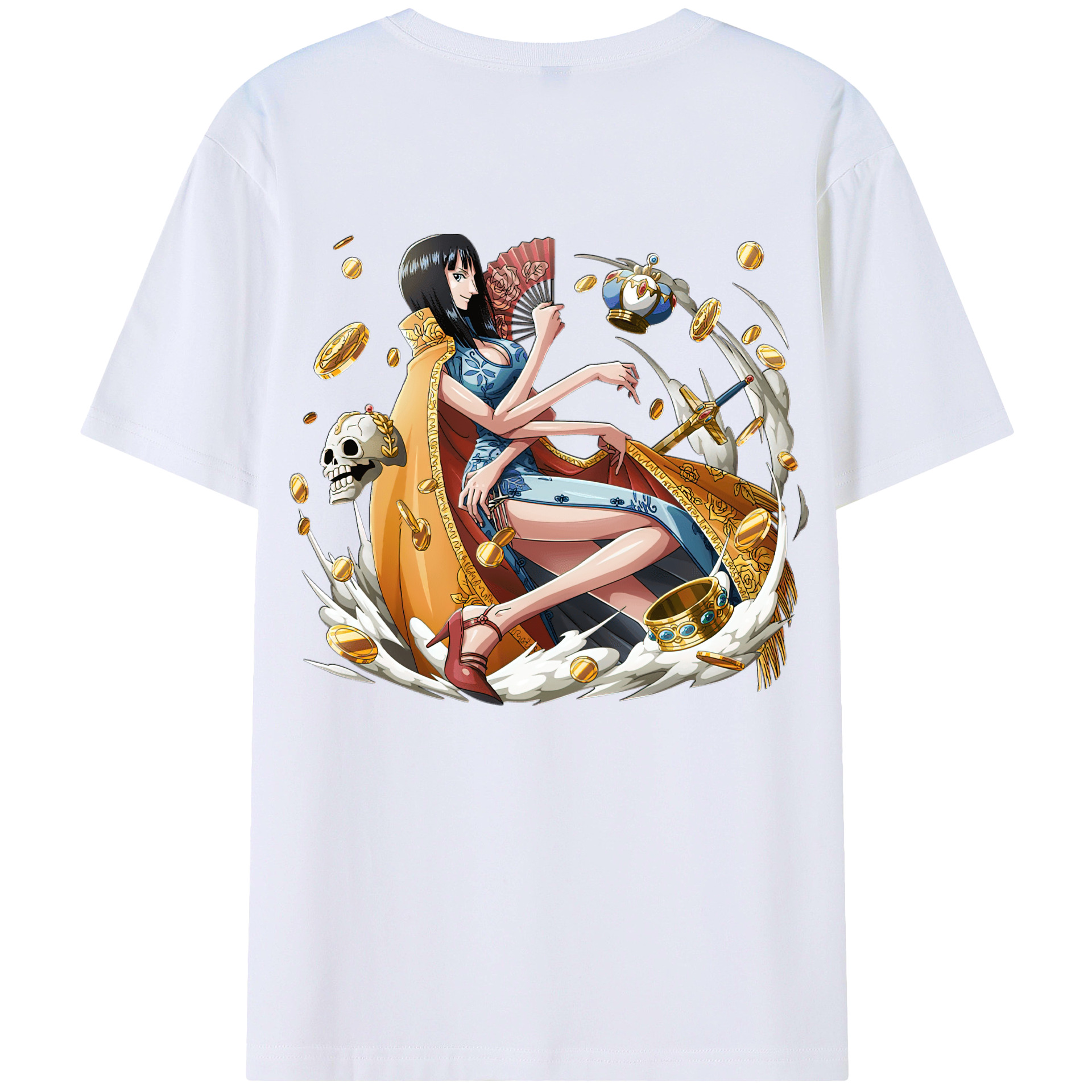 （画像用） ワンピース ニコ・ロビン ONE PIECE Nico Robin レディース半袖Tシャツ(バックプリント)