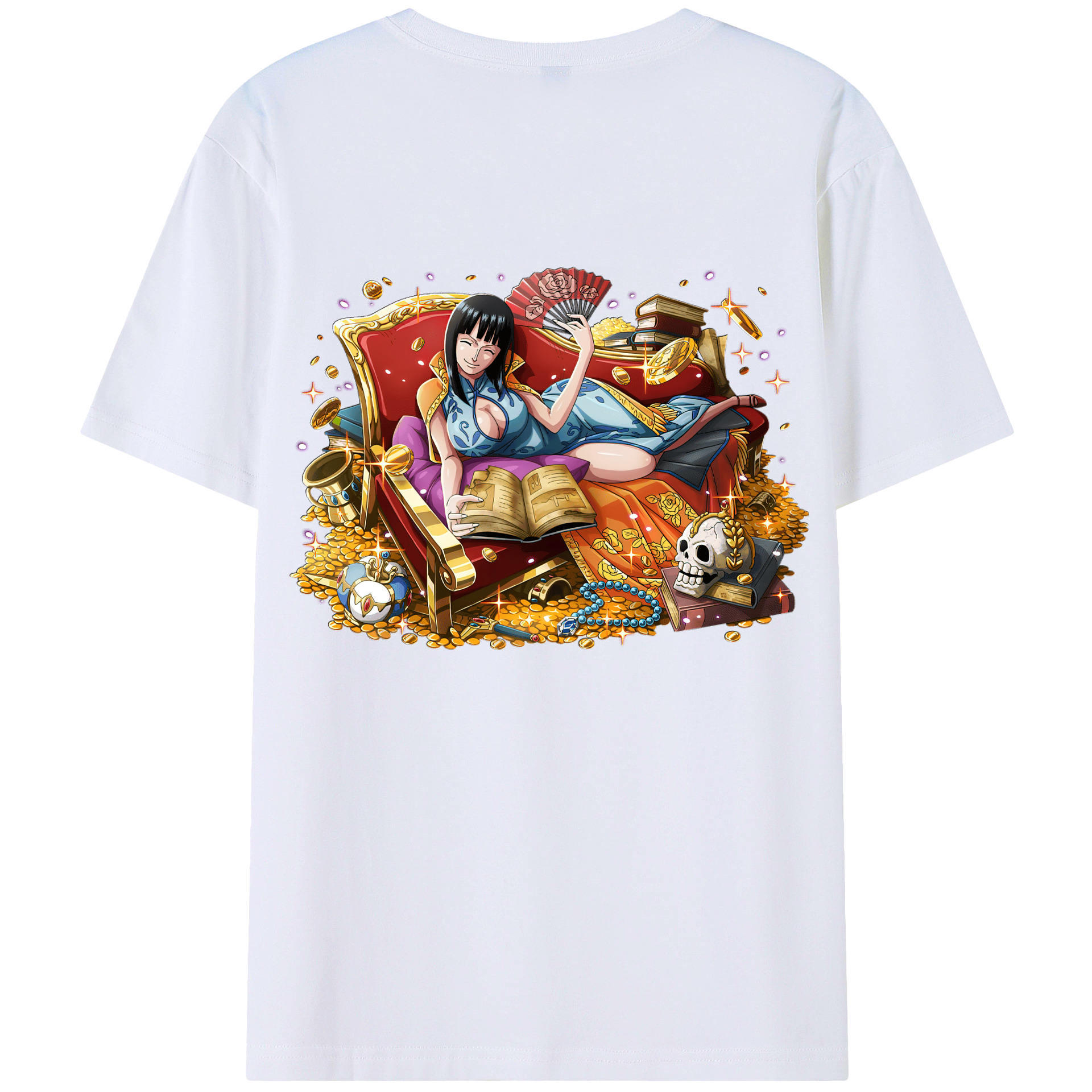 （画像用） ワンピース ニコ・ロビン ONE PIECE Nico Robin レディース半袖Tシャツ(バックプリント)