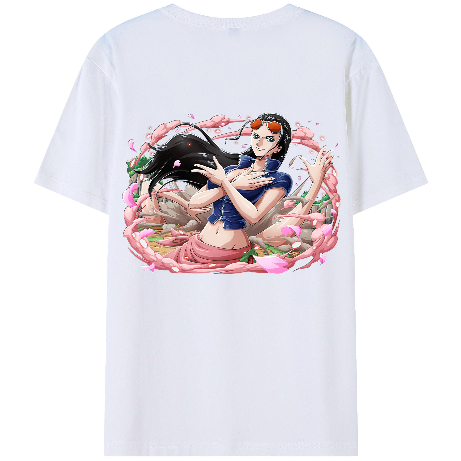 （画像用） ワンピース ニコ・ロビン ONE PIECE Nico Robin レディース半袖Tシャツ(バックプリント)