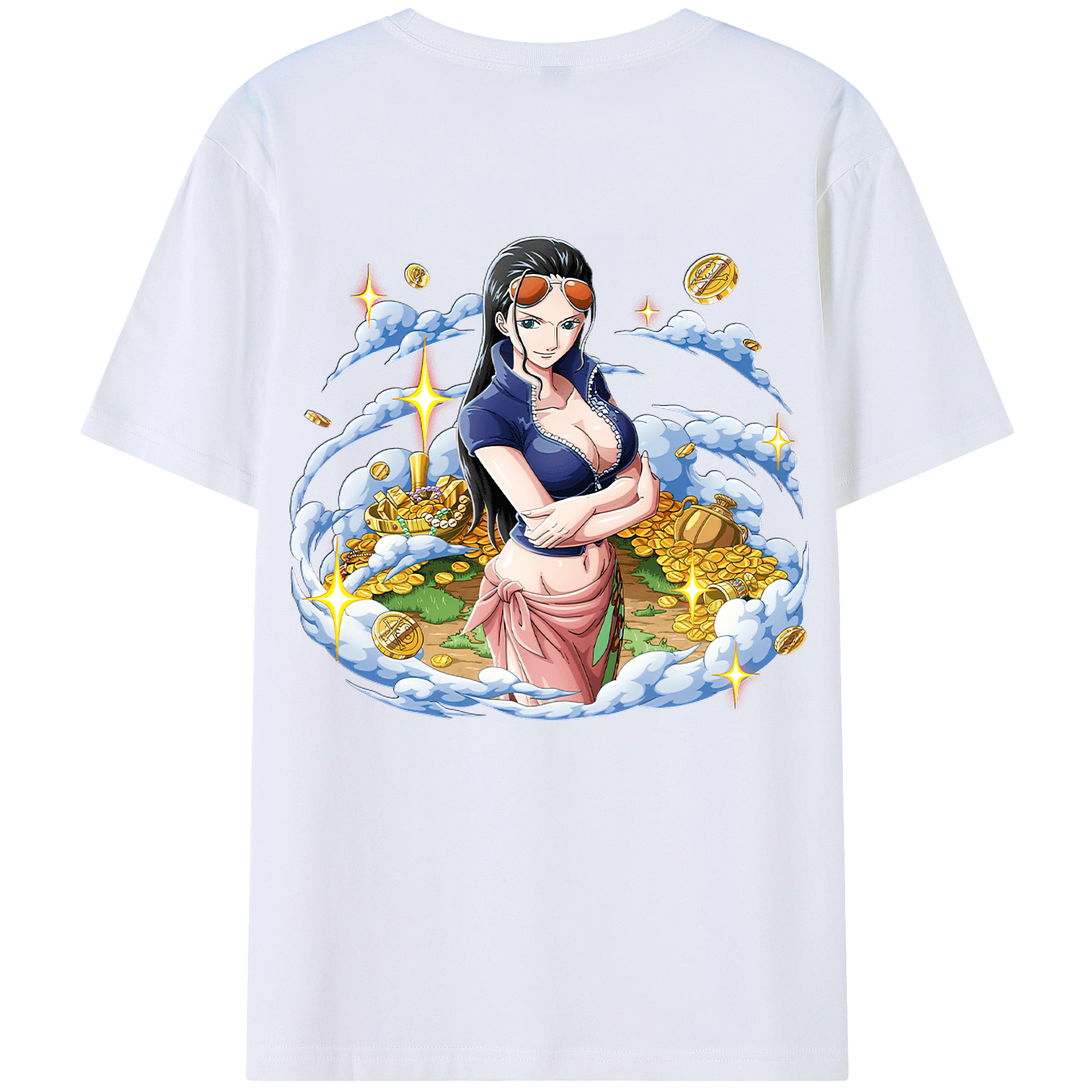 （画像用） ワンピース ニコ・ロビン ONE PIECE Nico Robin レディース半袖Tシャツ(バックプリント)
