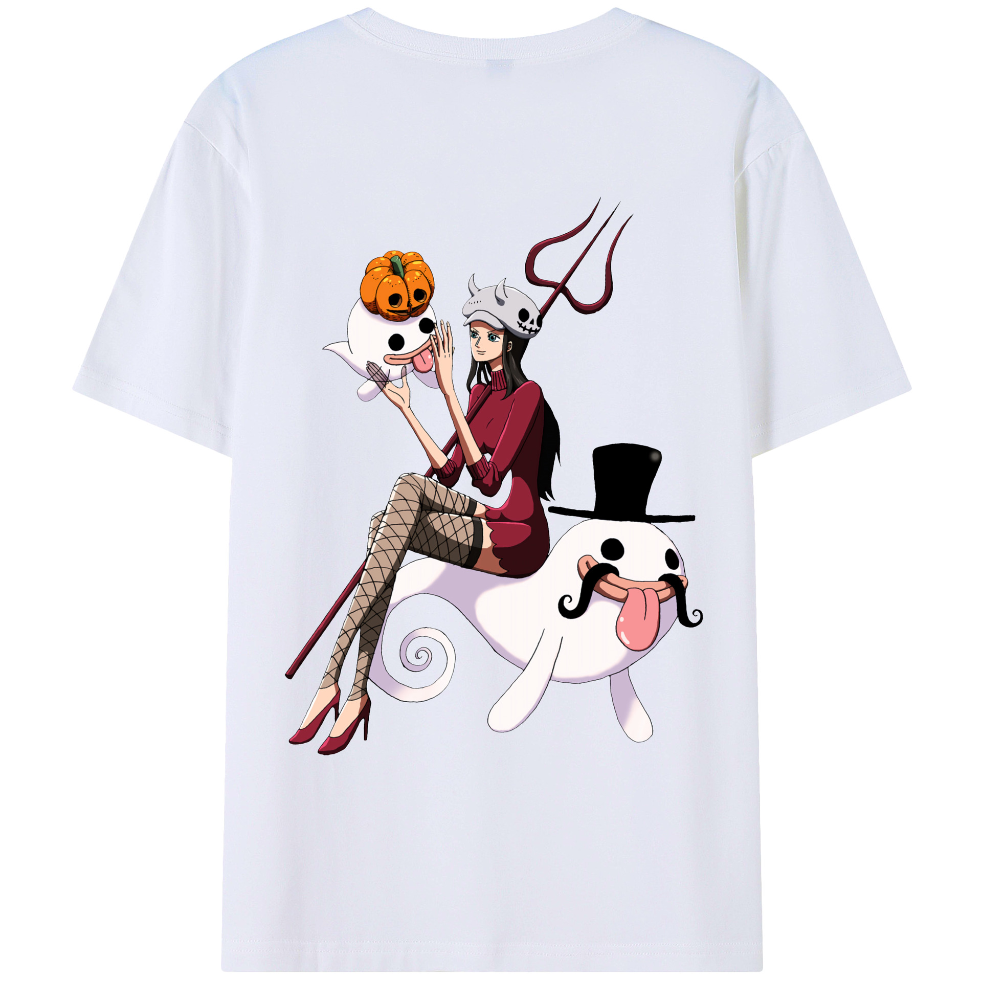 （画像用） ワンピース ニコ・ロビン ONE PIECE Nico Robin レディース半袖Tシャツ(バックプリント)