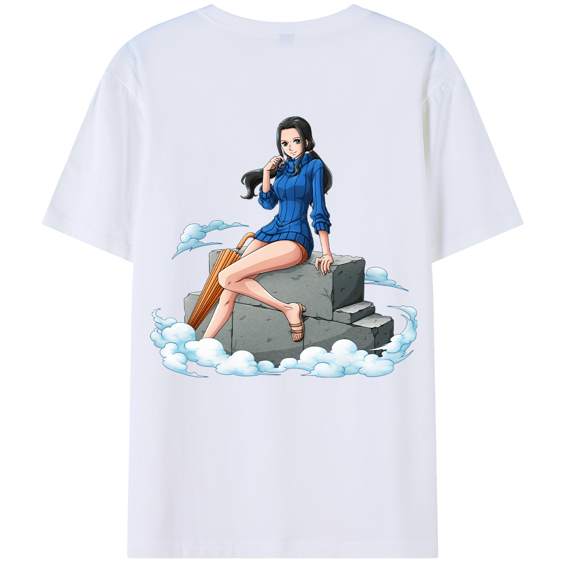 （画像用） ワンピース ニコ・ロビン ONE PIECE Nico Robin レディース半袖Tシャツ(バックプリント)