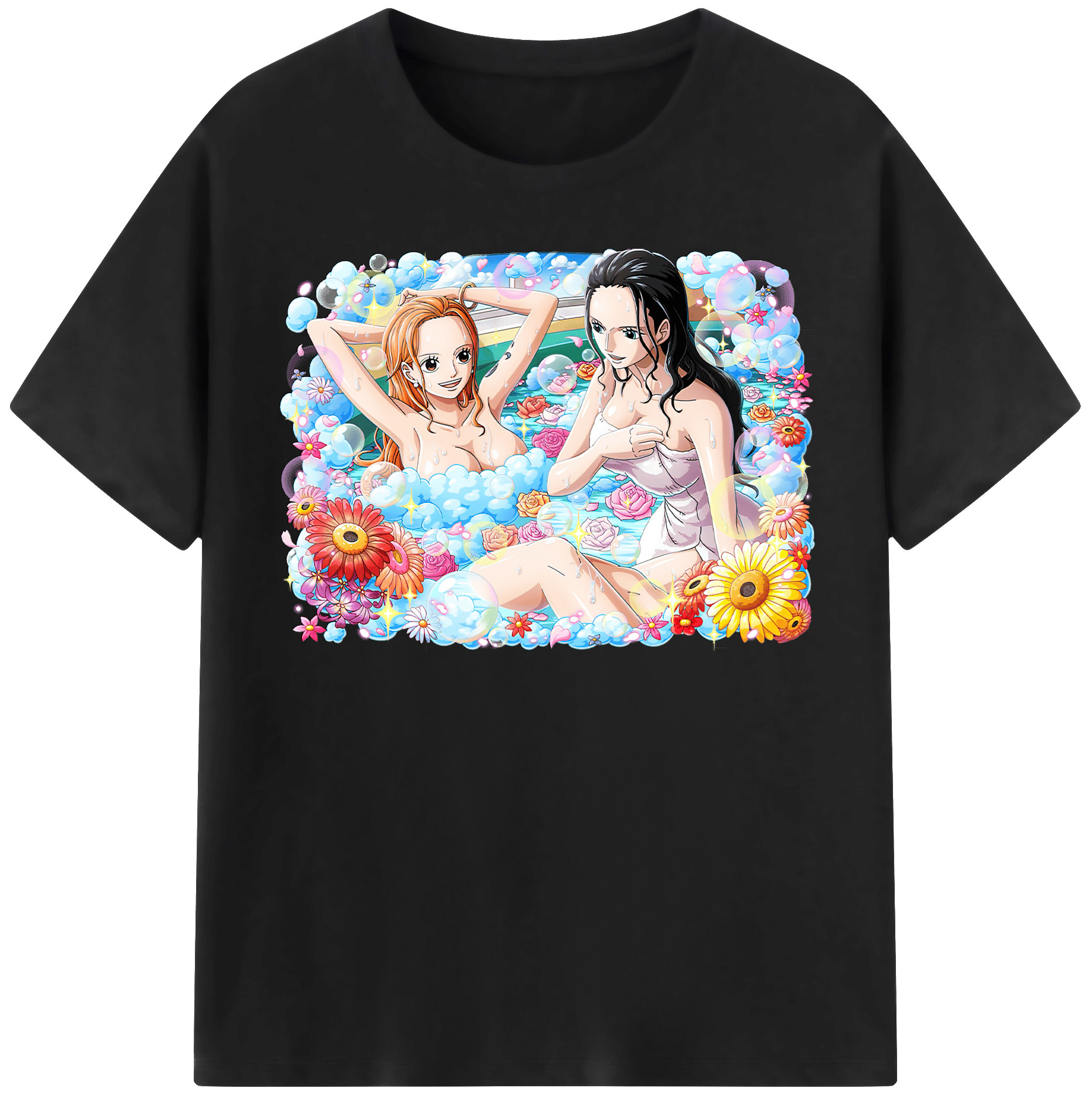 ワンピース ニコ・ロビン ONE PIECE Nico Robin レディースカジュアルプリントTシャツ（綿100％）