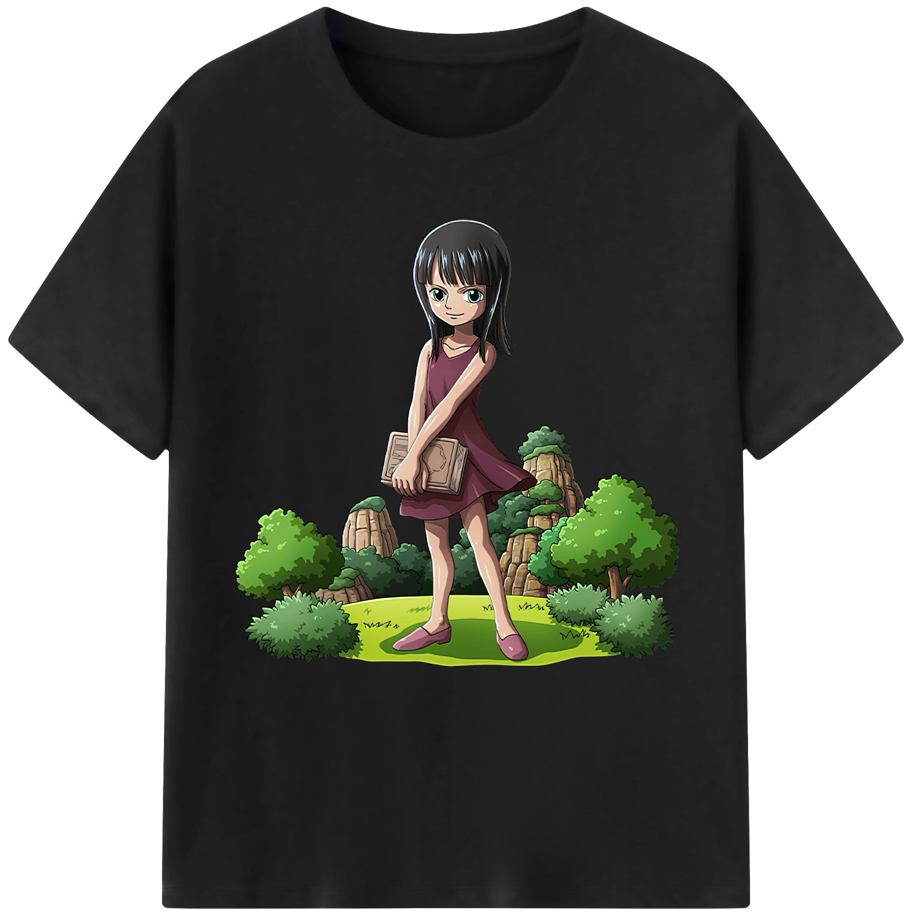ワンピース ニコ・ロビン ONE PIECE Nico Robin レディースカジュアルプリントTシャツ（綿100％）