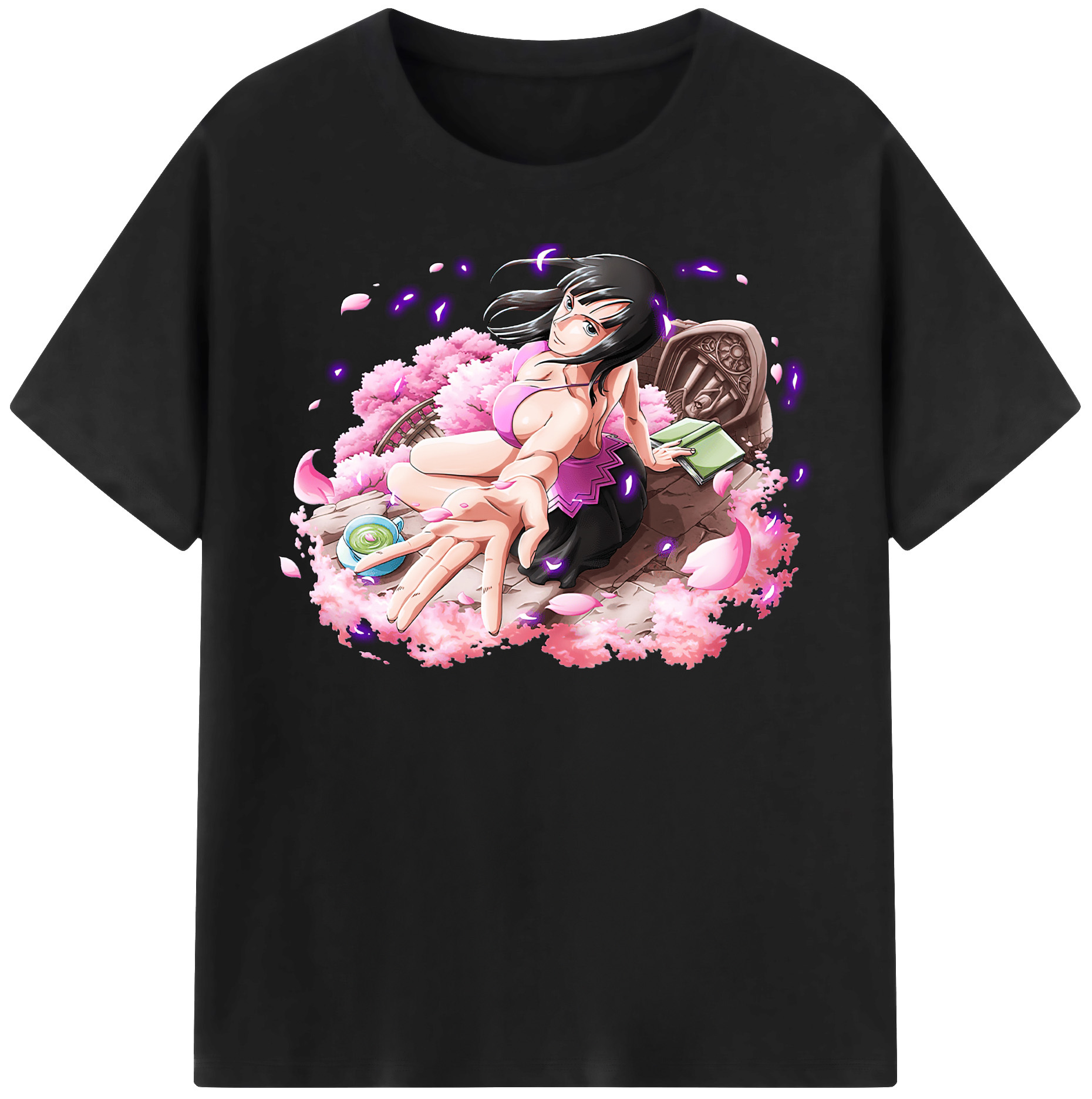ワンピース ニコ・ロビン ONE PIECE Nico Robin レディースカジュアルプリントTシャツ（綿100％）
