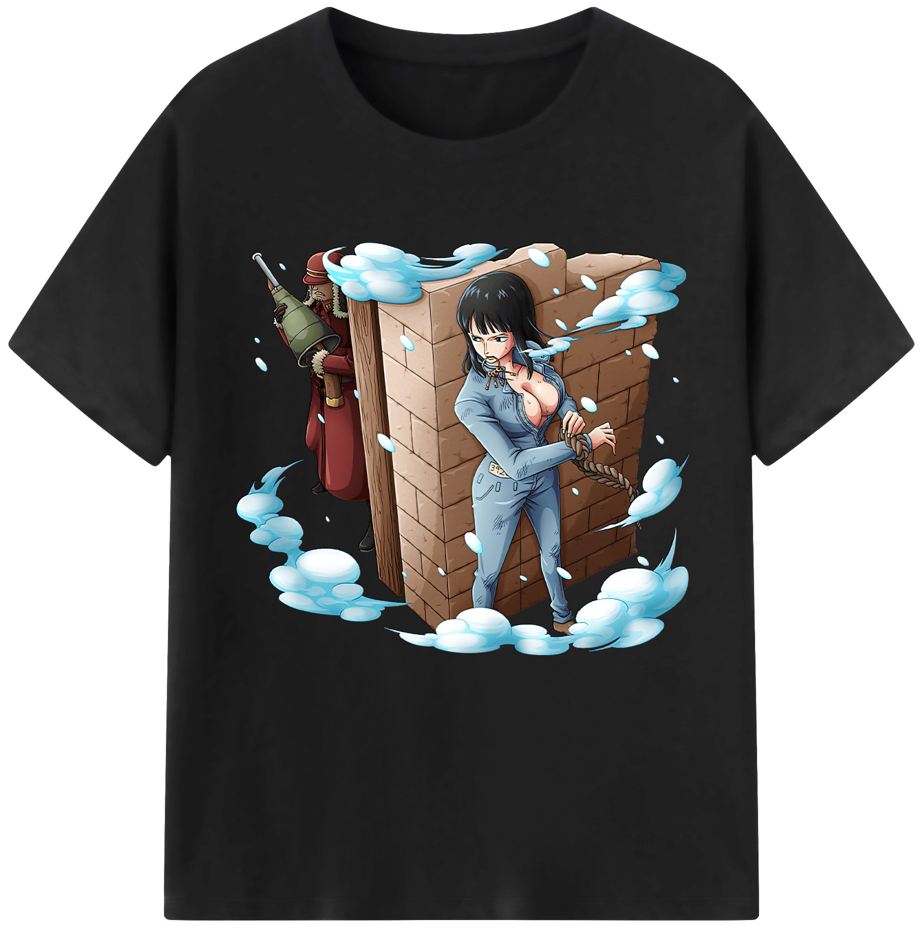 ワンピース ニコ・ロビン ONE PIECE Nico Robin レディースカジュアルプリントTシャツ（綿100％）