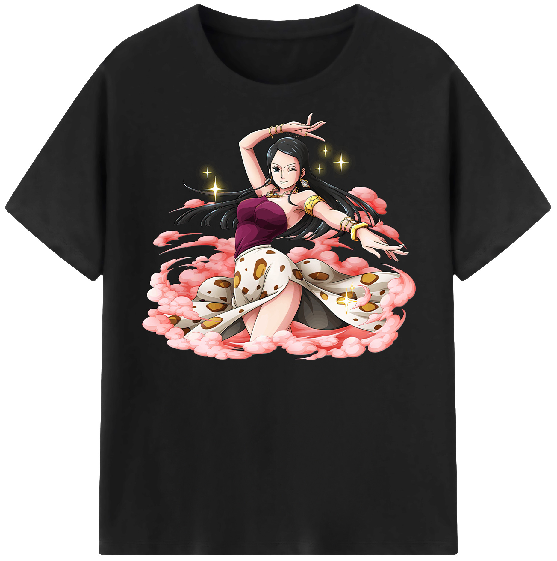 ワンピース ニコ・ロビン ONE PIECE Nico Robin レディースカジュアルプリントTシャツ（綿100％）