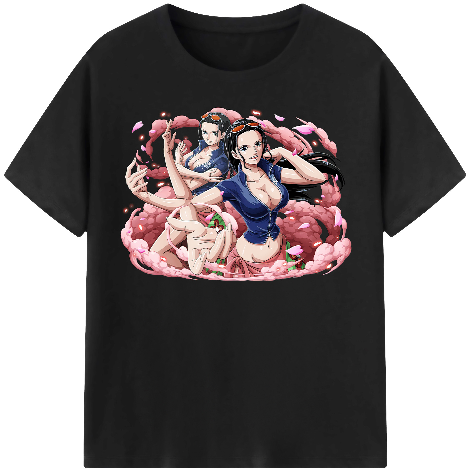 ワンピース ニコ・ロビン ONE PIECE Nico Robin レディースカジュアルプリントTシャツ（綿100％）
