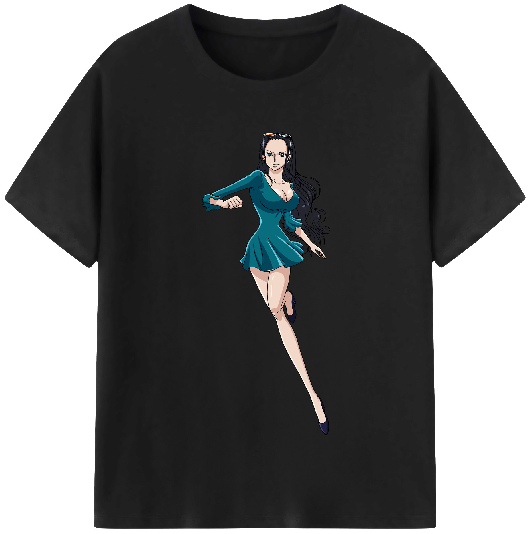 ワンピース ニコ・ロビン ONE PIECE Nico Robin レディースカジュアルプリントTシャツ（綿100％）