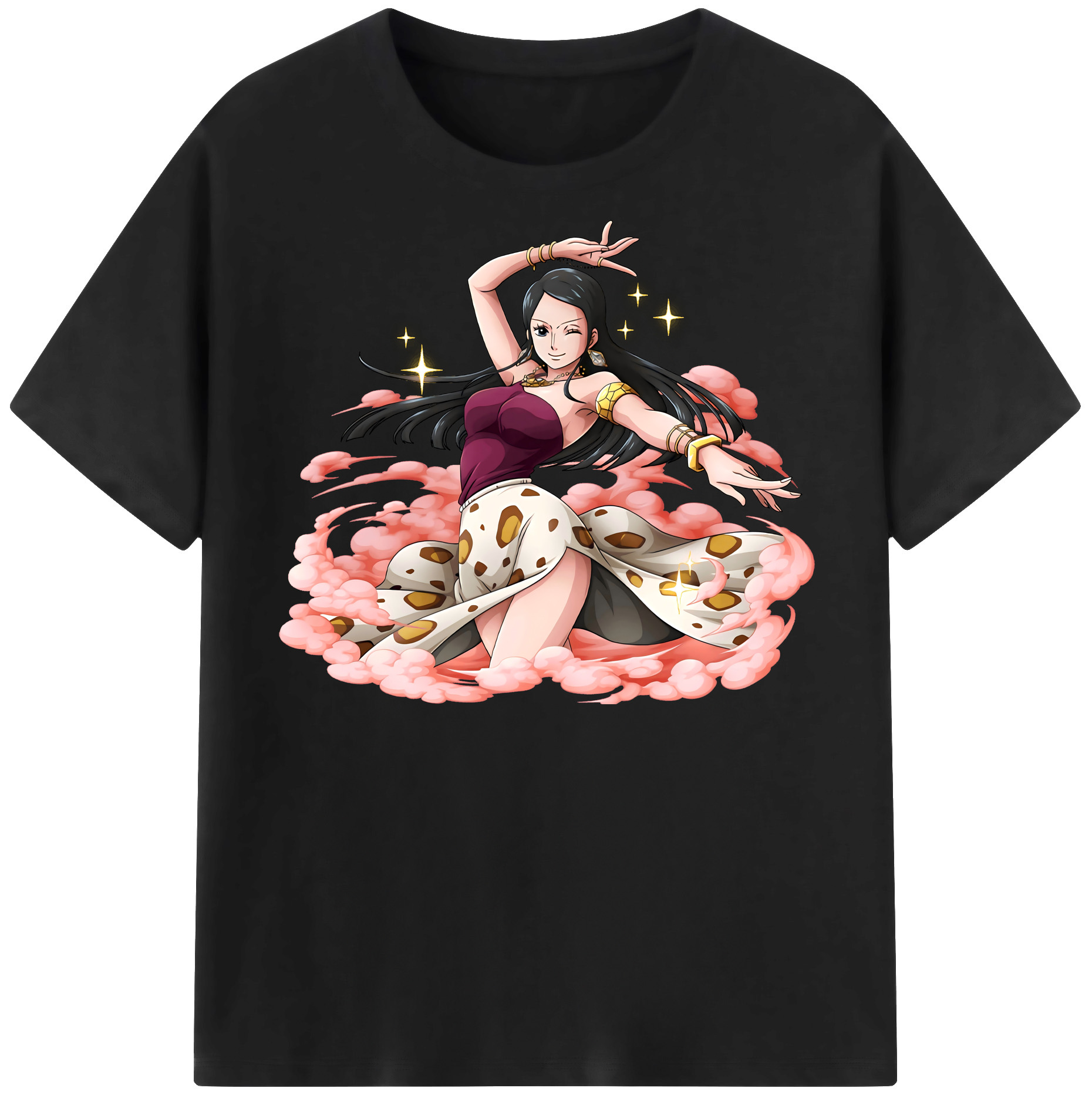 ワンピース ニコ・ロビン ONE PIECE Nico Robin レディースカジュアルプリントTシャツ（綿100％）