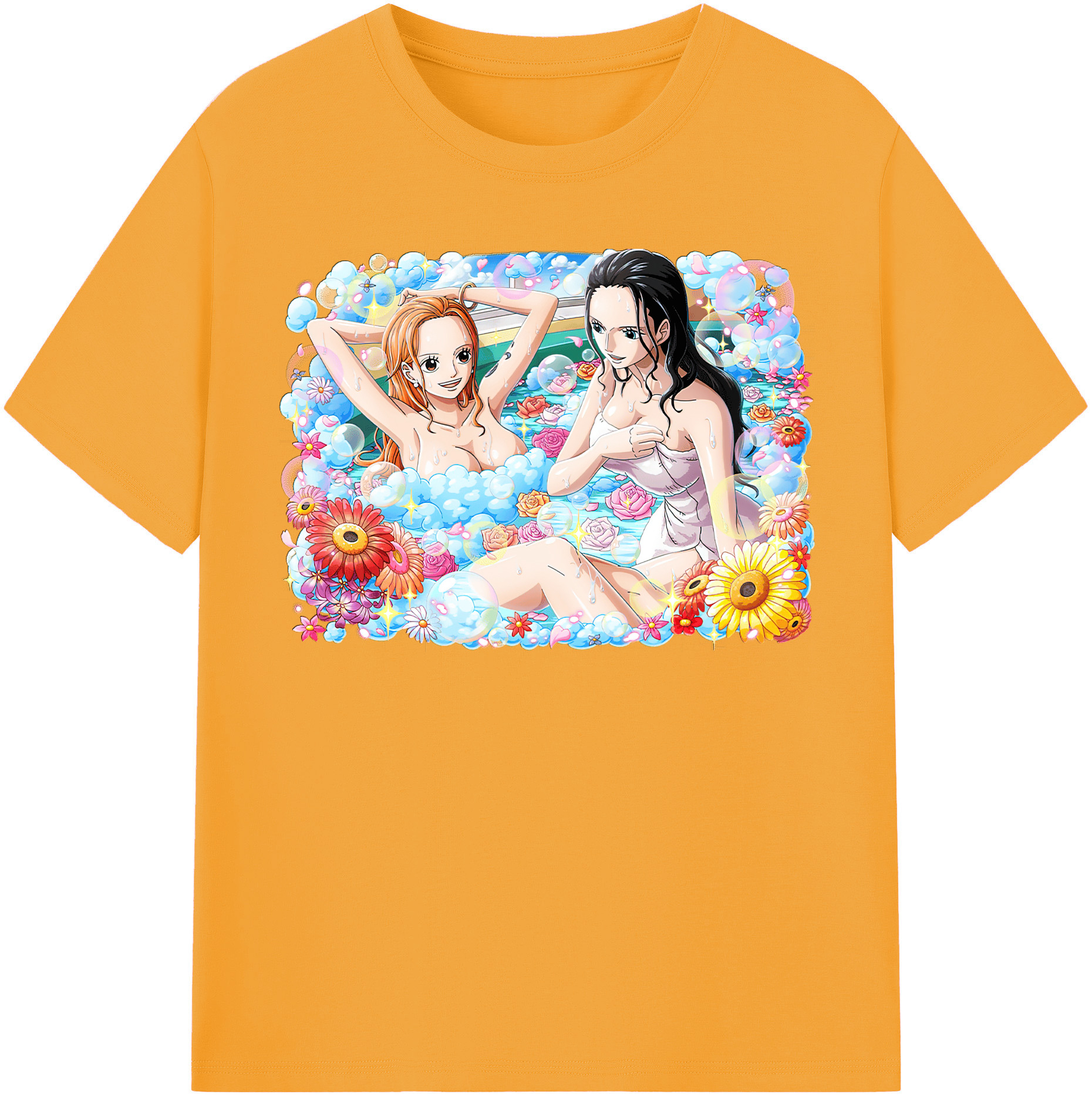 ワンピース ニコ・ロビン ONE PIECE Nico Robin レディースカジュアルプリントTシャツ（綿100％）
