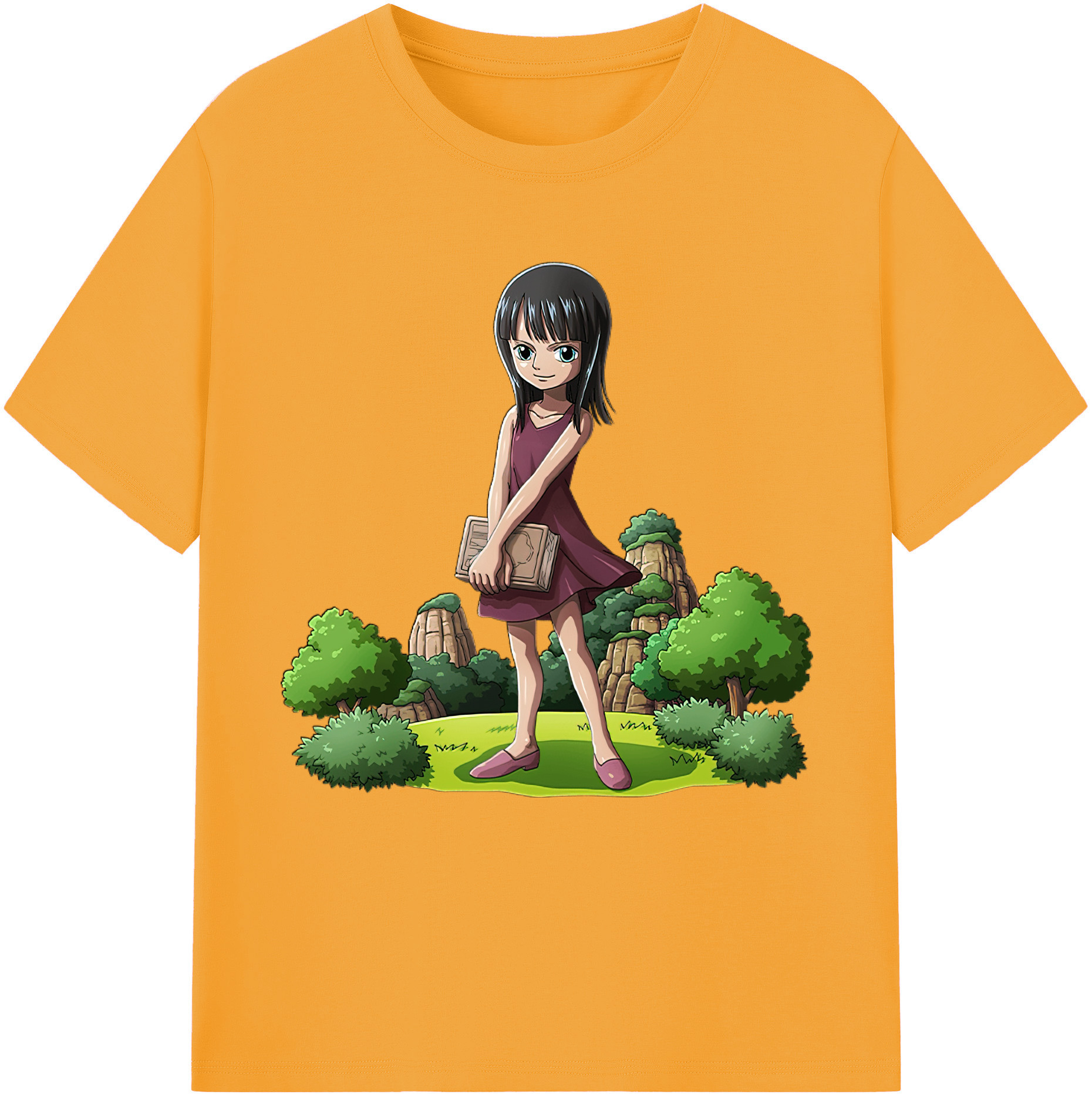 ワンピース ニコ・ロビン ONE PIECE Nico Robin レディースカジュアルプリントTシャツ（綿100％）