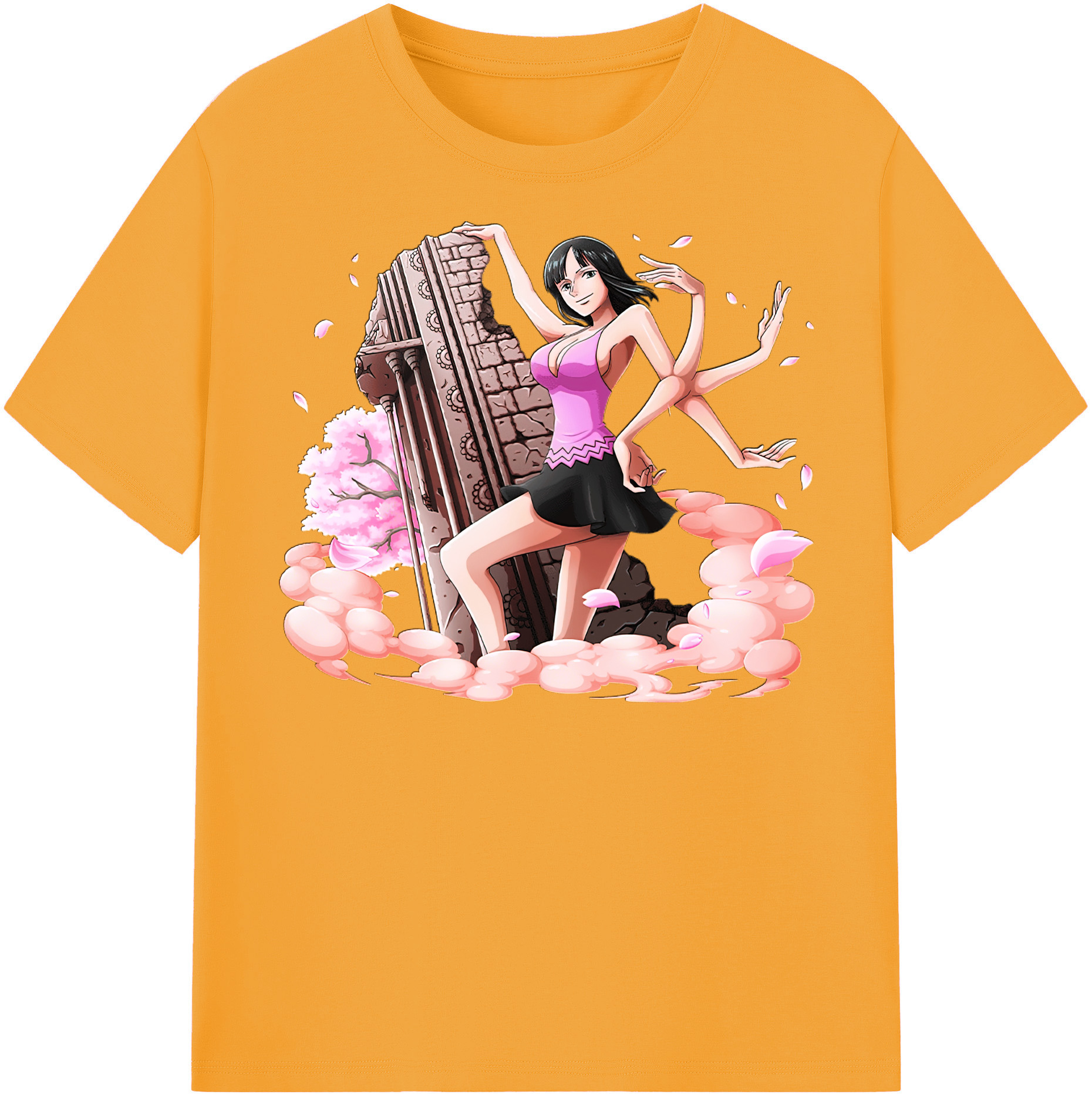 ワンピース ニコ・ロビン ONE PIECE Nico Robin レディースカジュアルプリントTシャツ（綿100％）