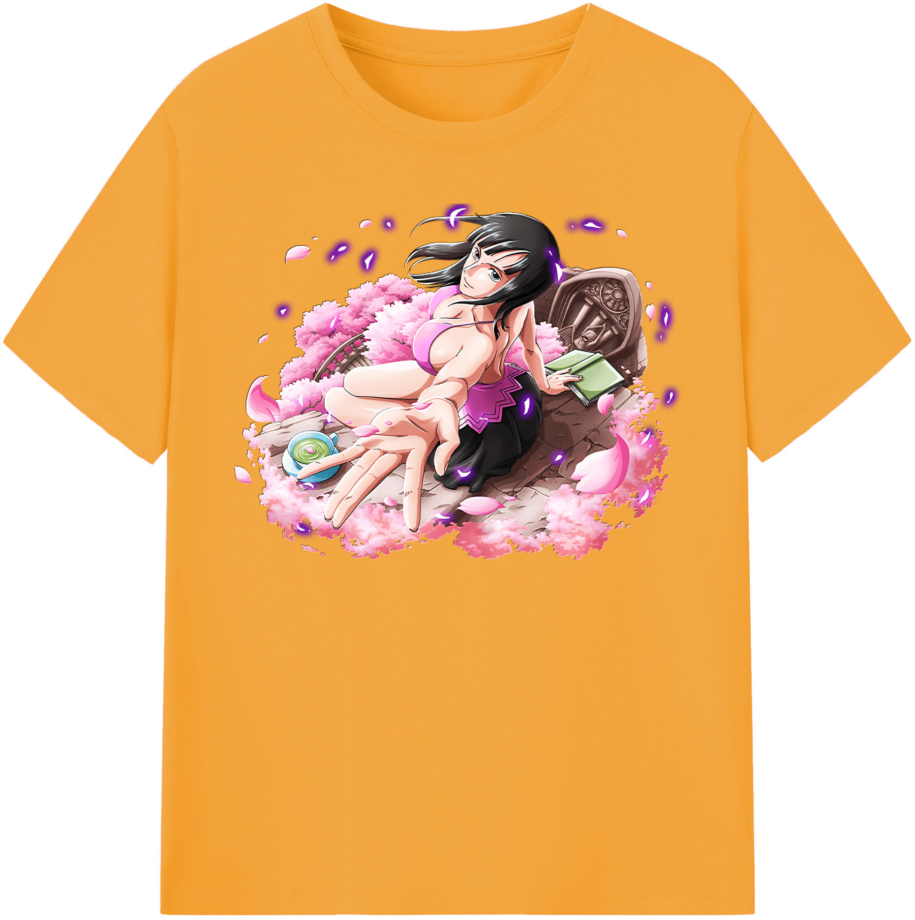 ワンピース ニコ・ロビン ONE PIECE Nico Robin レディースカジュアルプリントTシャツ（綿100％）